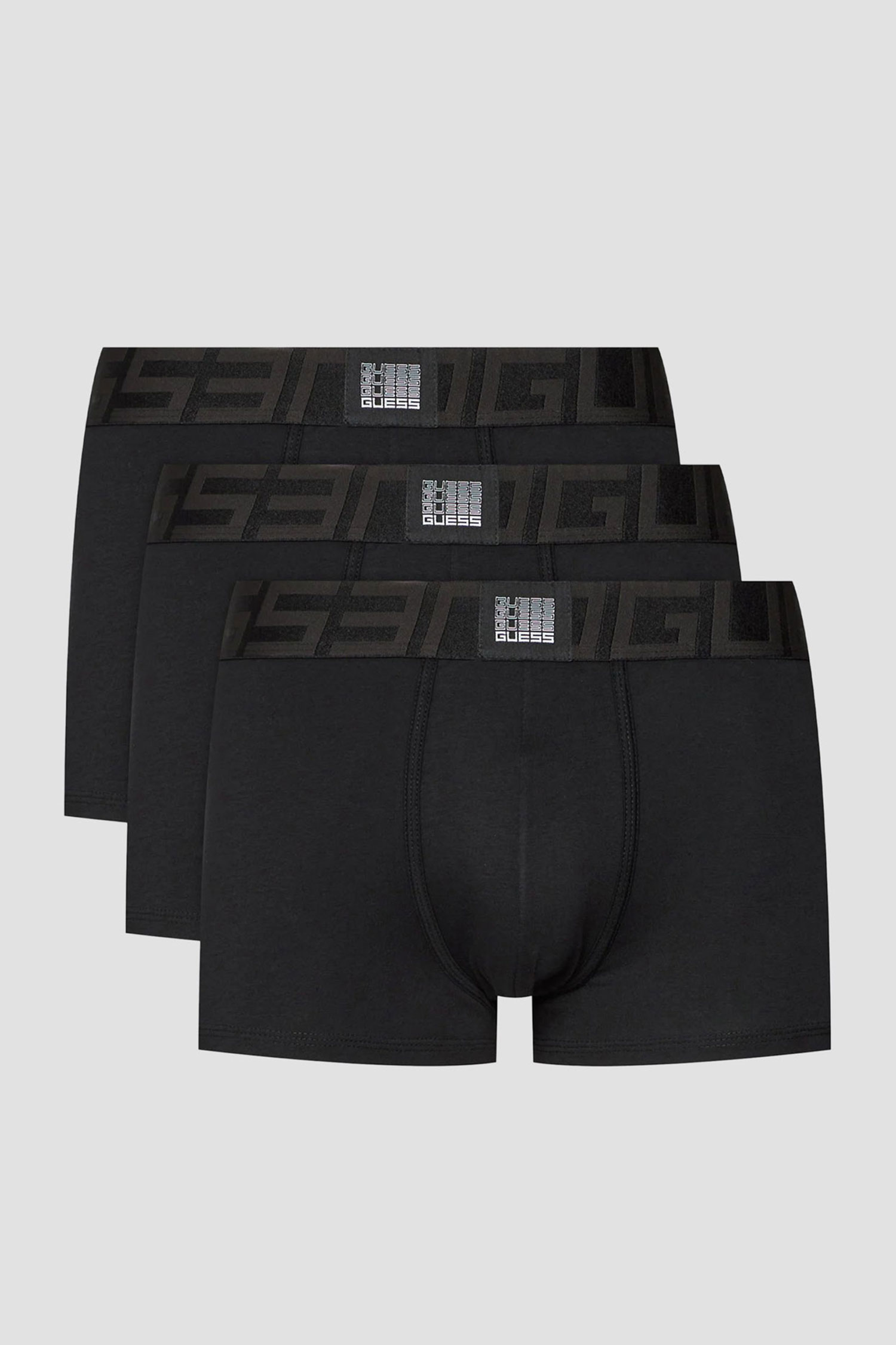 Мужские черные боксеры (3 шт) Guess U4RG01.K6YW0;P9MU