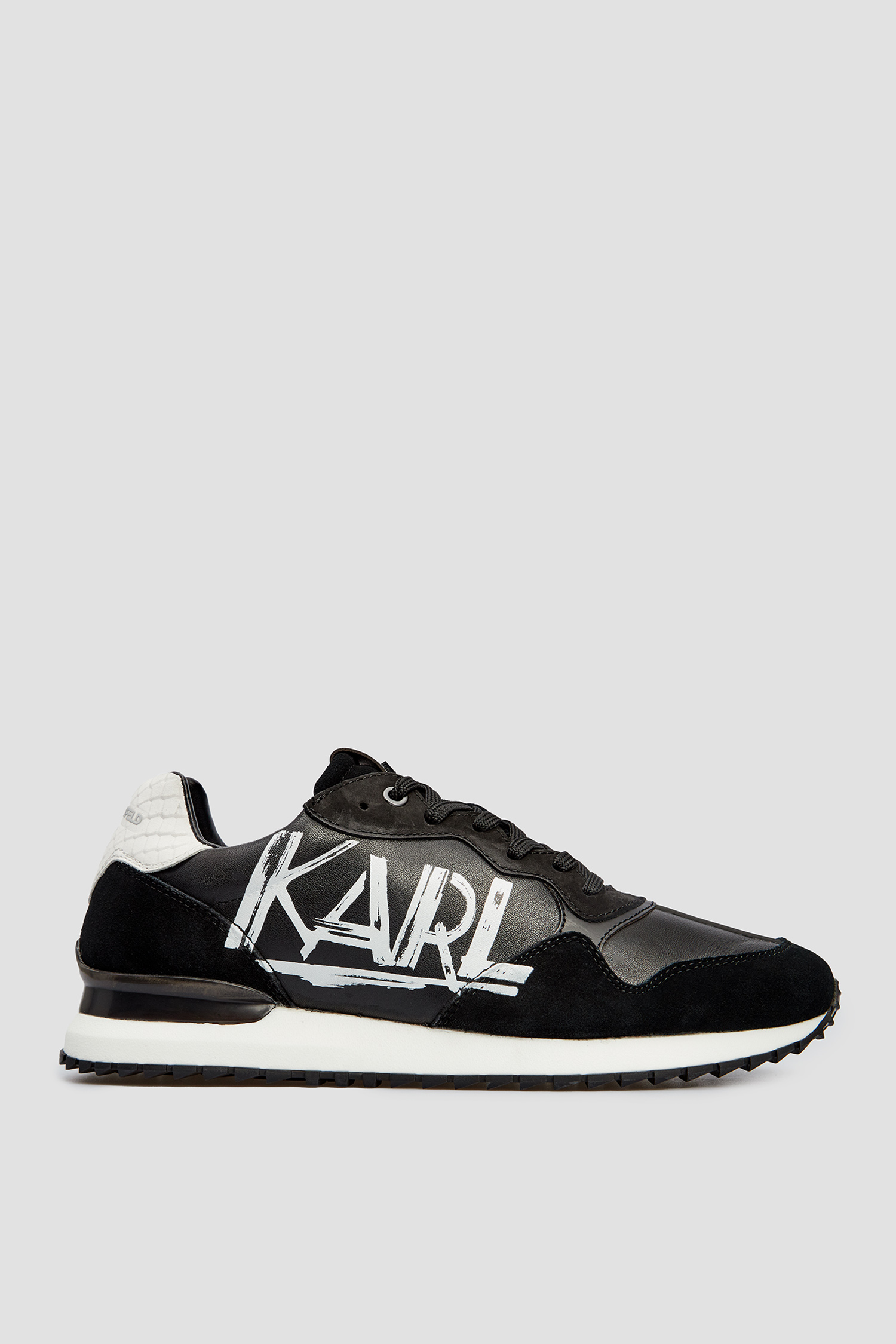 Чорні шкіряні кросівки для хлопців Karl Lagerfeld 512474.855020;991