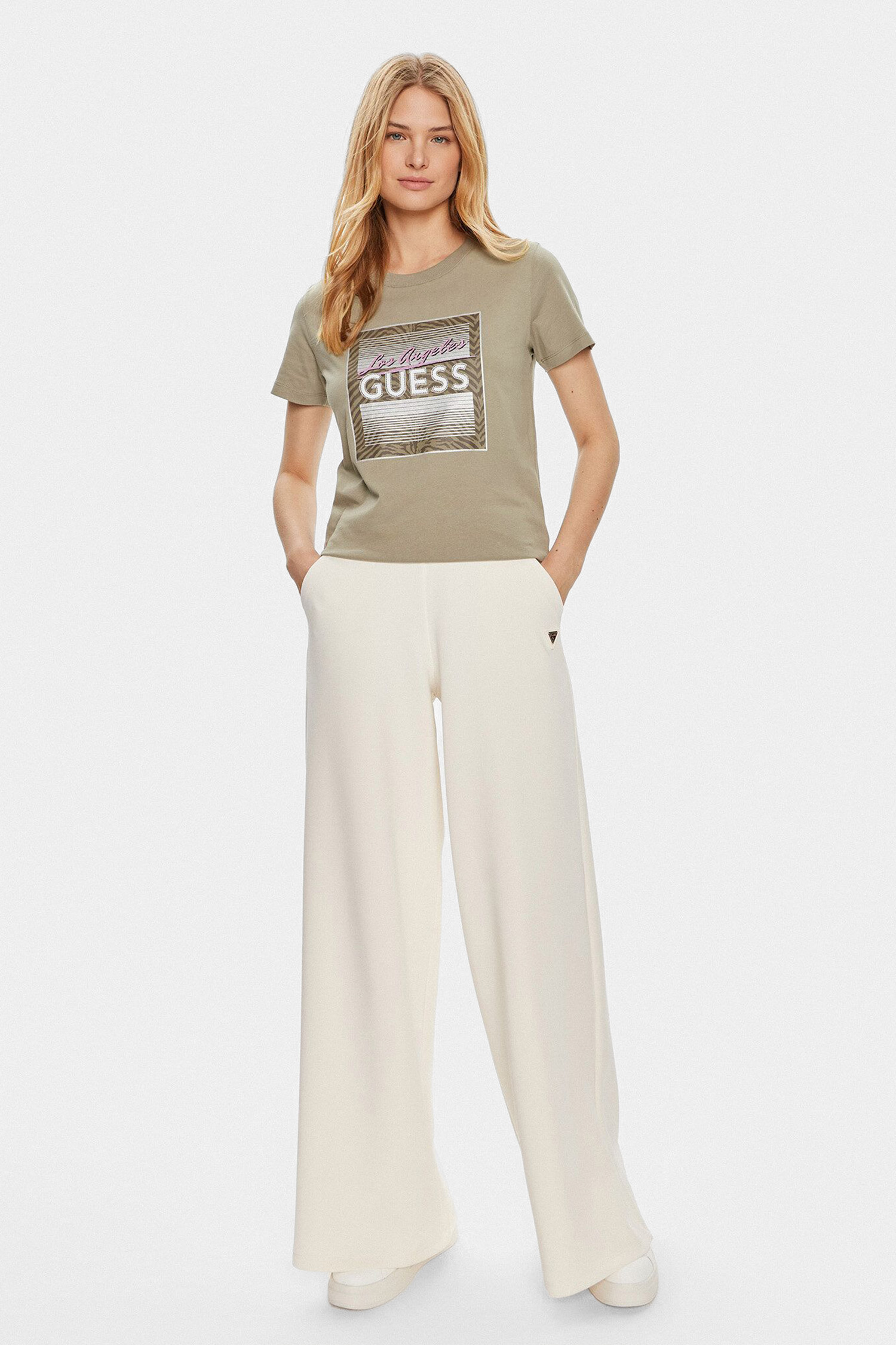 Жіноча зелена футболка Guess W4YI17.I3Z14;G9D5