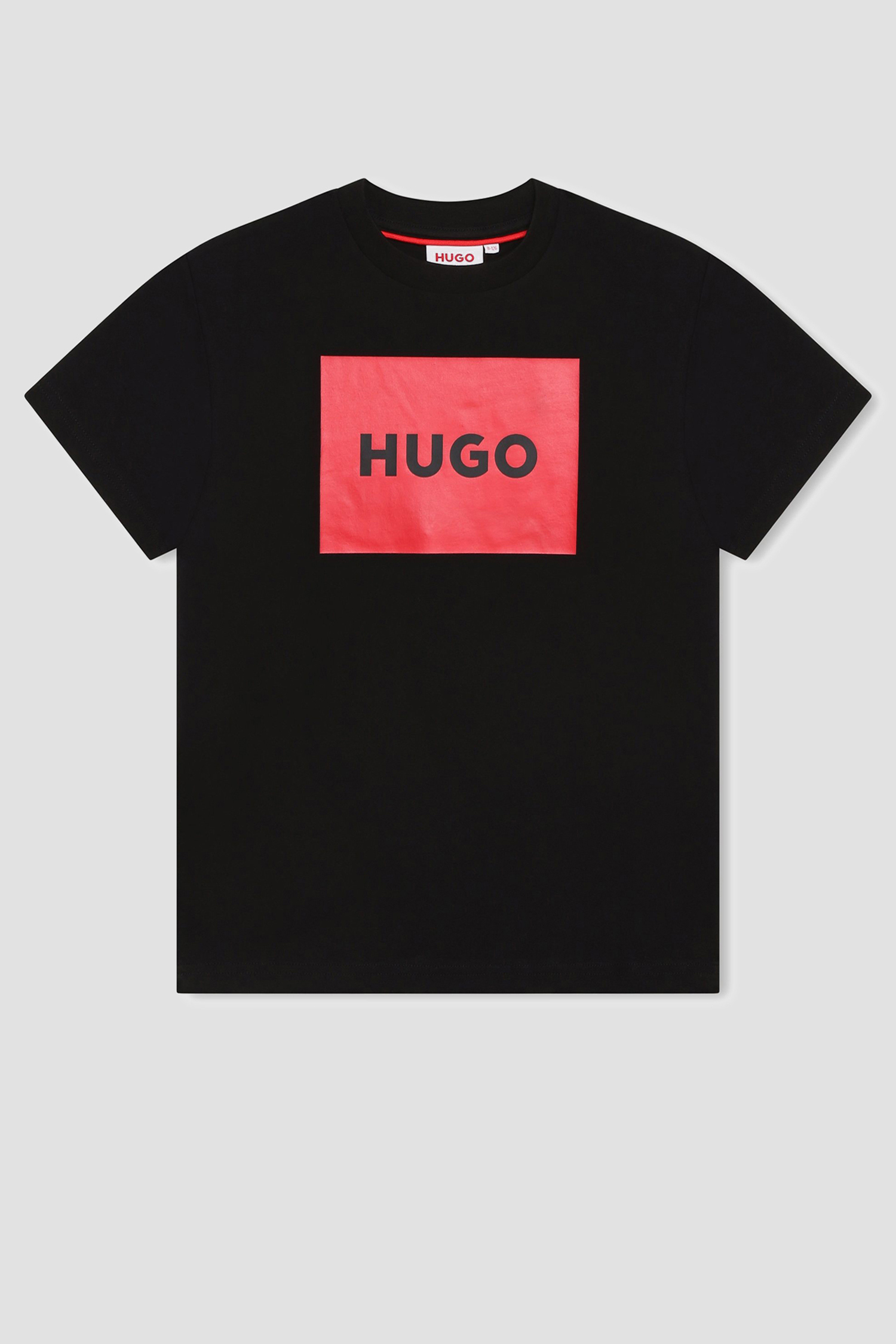 Детская черная футболка HUGO kids G00006;09B
