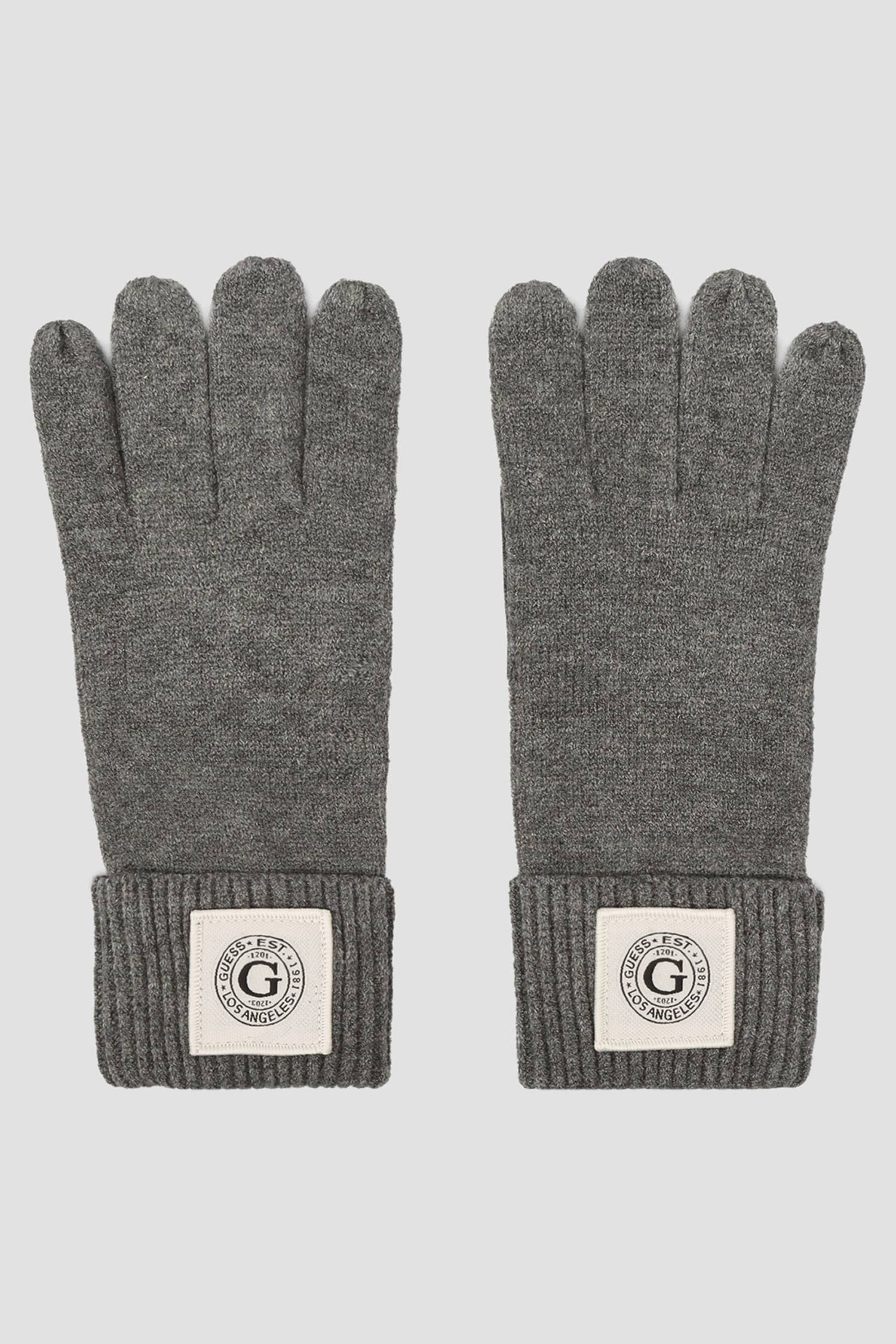 Мужские серые перчатки Guess AM8857.WOL02;GRY