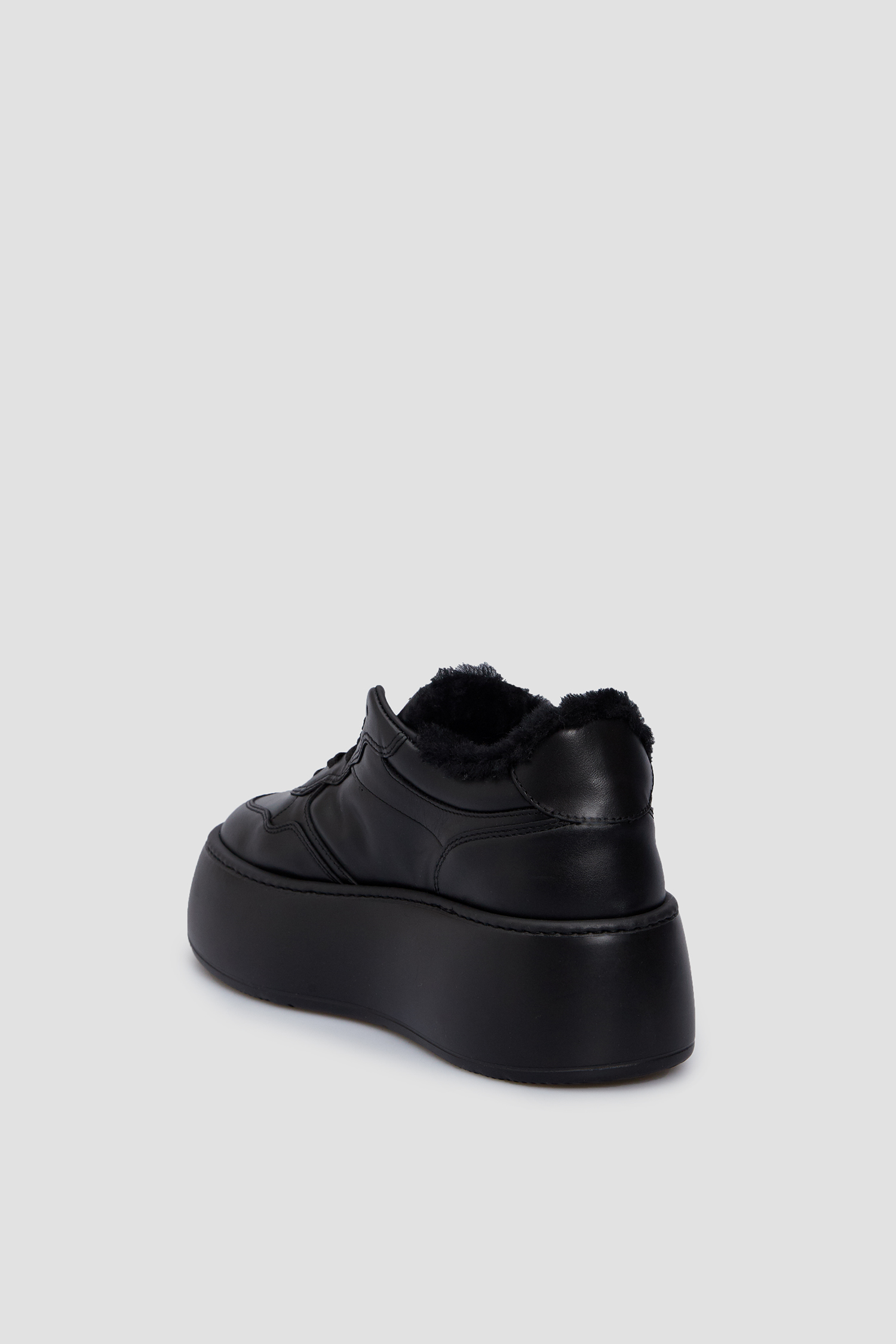 Женские черные кожаные кроссовки BALDININI D4B810A1CALF;0000