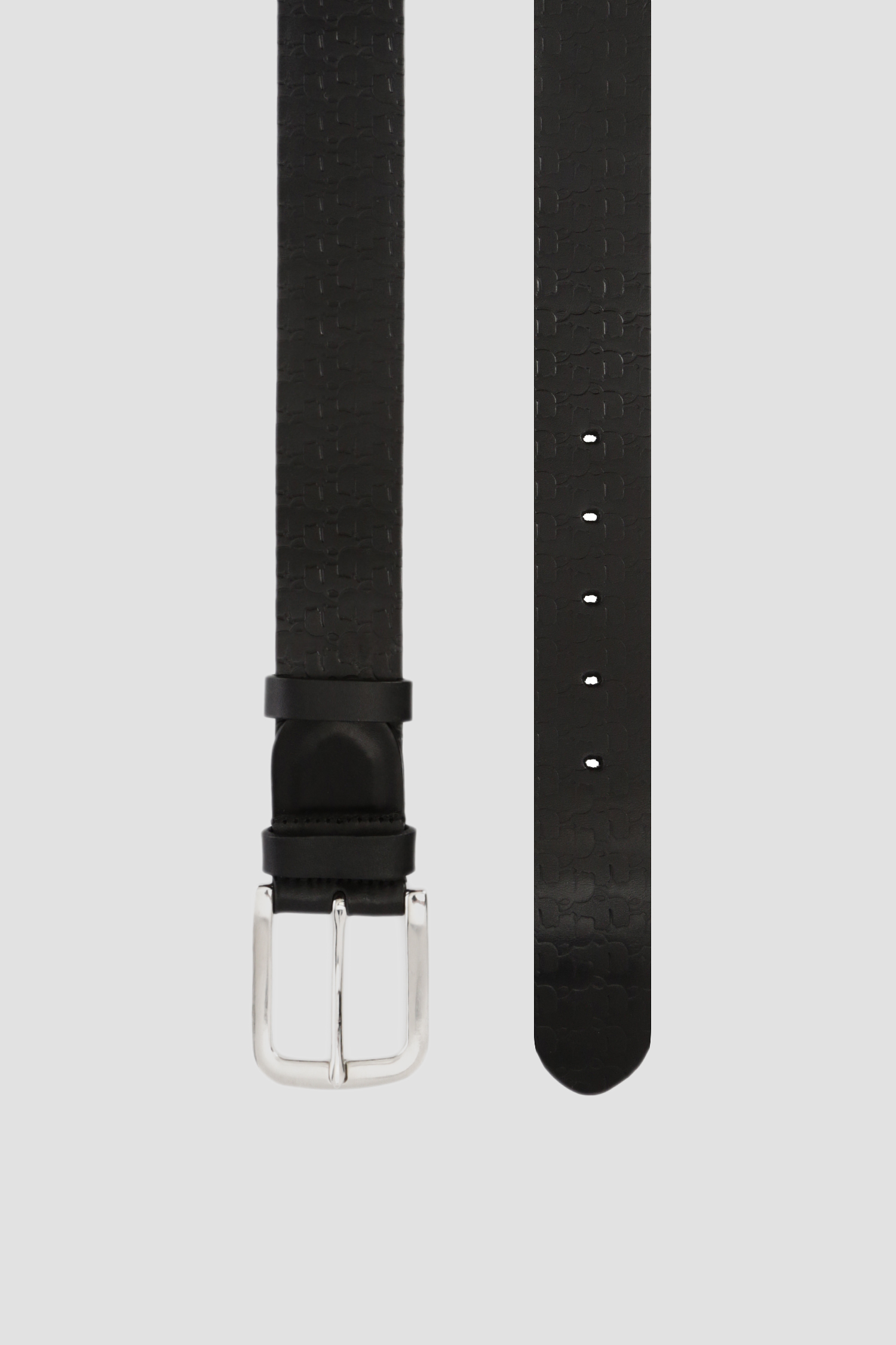 Мужской черный кожаный ремень Karl Lagerfeld 592459.815300;990