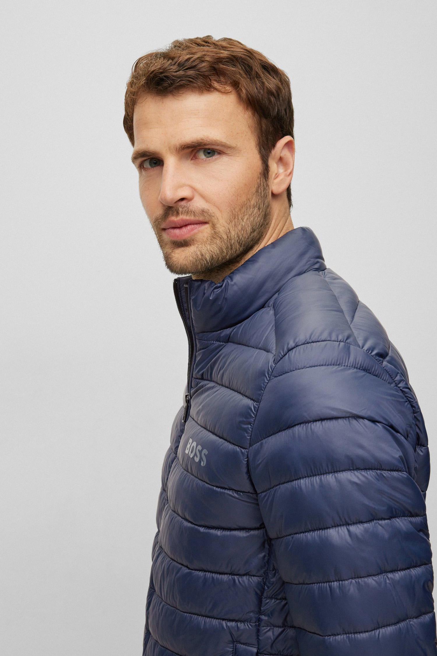 Мужская темно-синяя куртка BOSS 50481548;404