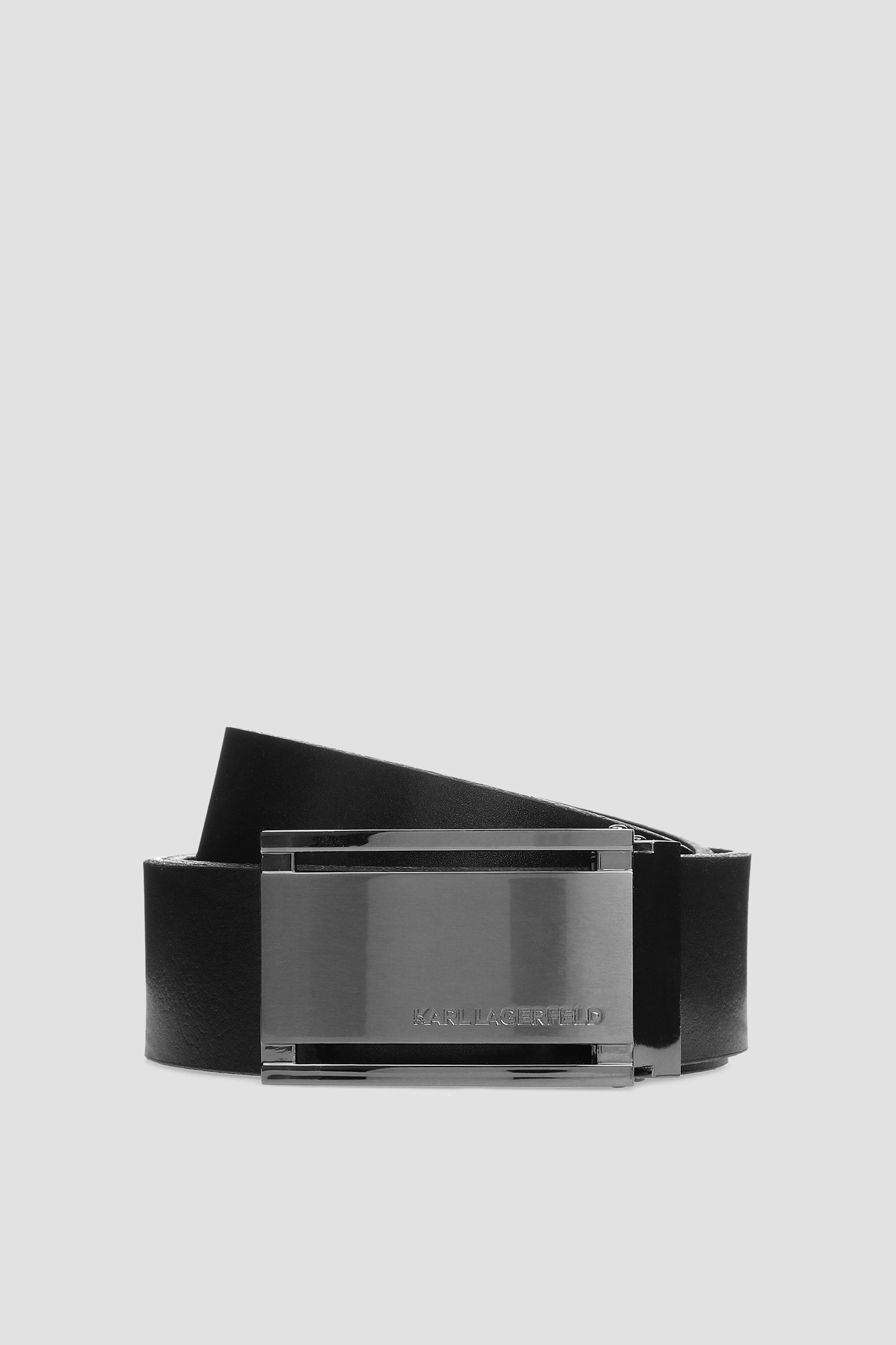 Мужской черный кожаный ремень Karl Lagerfeld 582433.815300;990