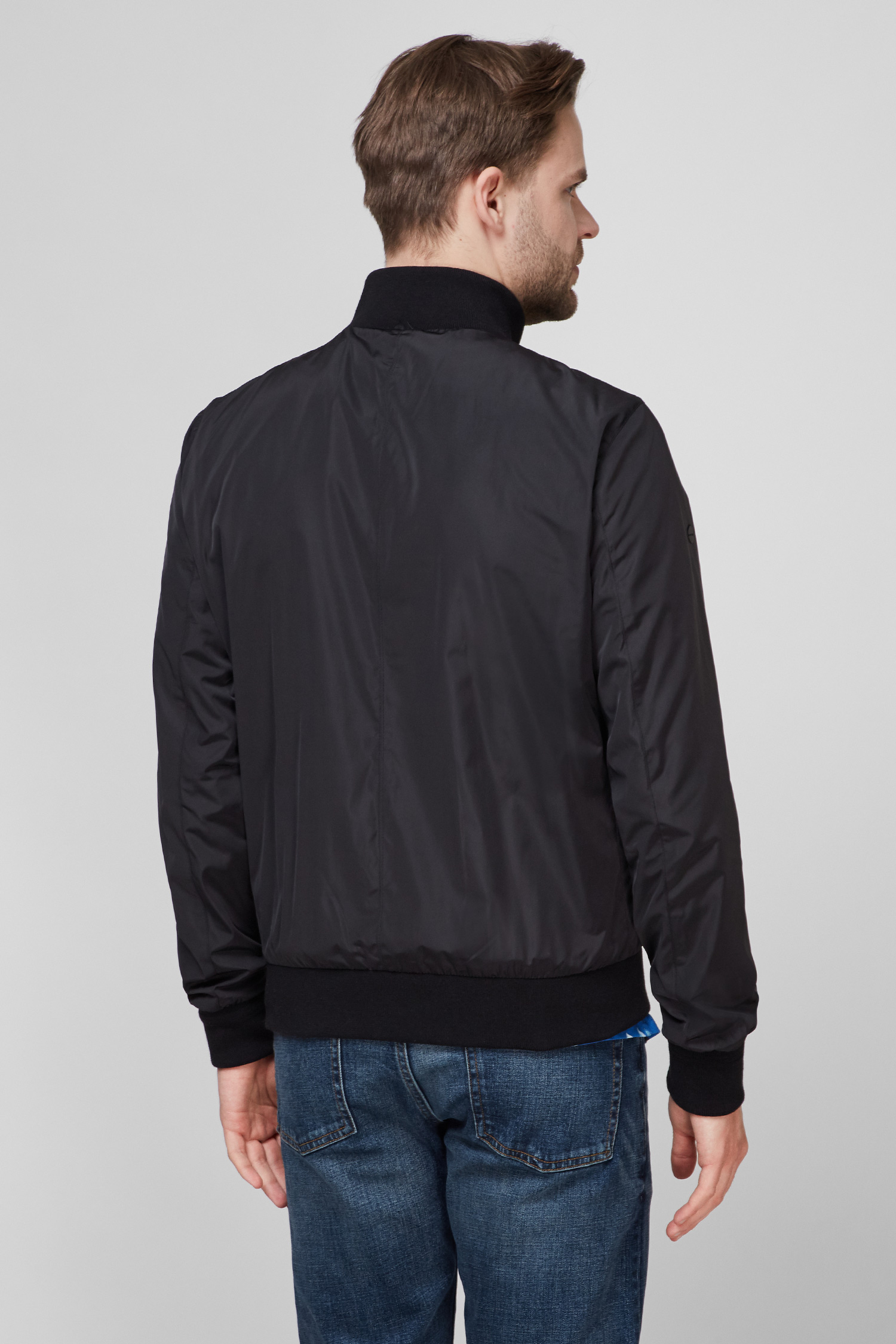 Мужской черный бомбер SuperDry M5010768A;02A — Ultrashop