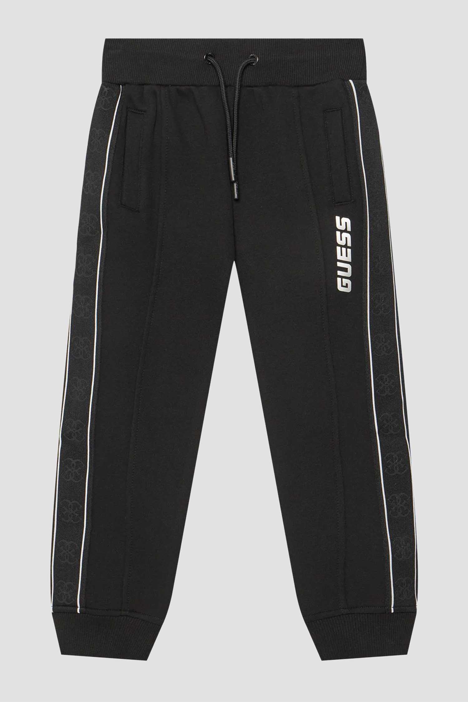 Детские черные спортивные брюки Guess Kids L5GQ13.KB3P2;JBLK