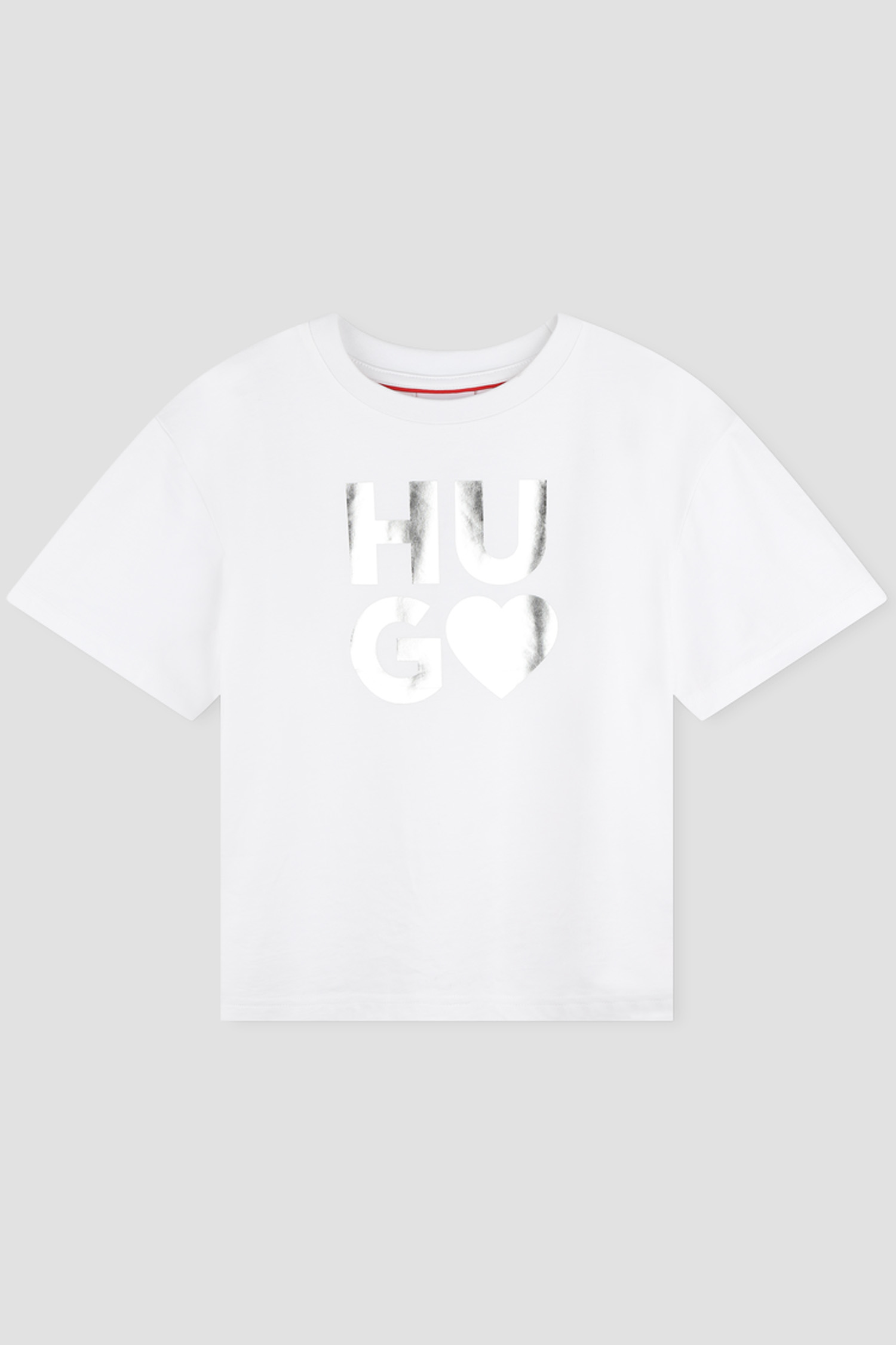 Дитяча біла футболка HUGO kids G00064;10P