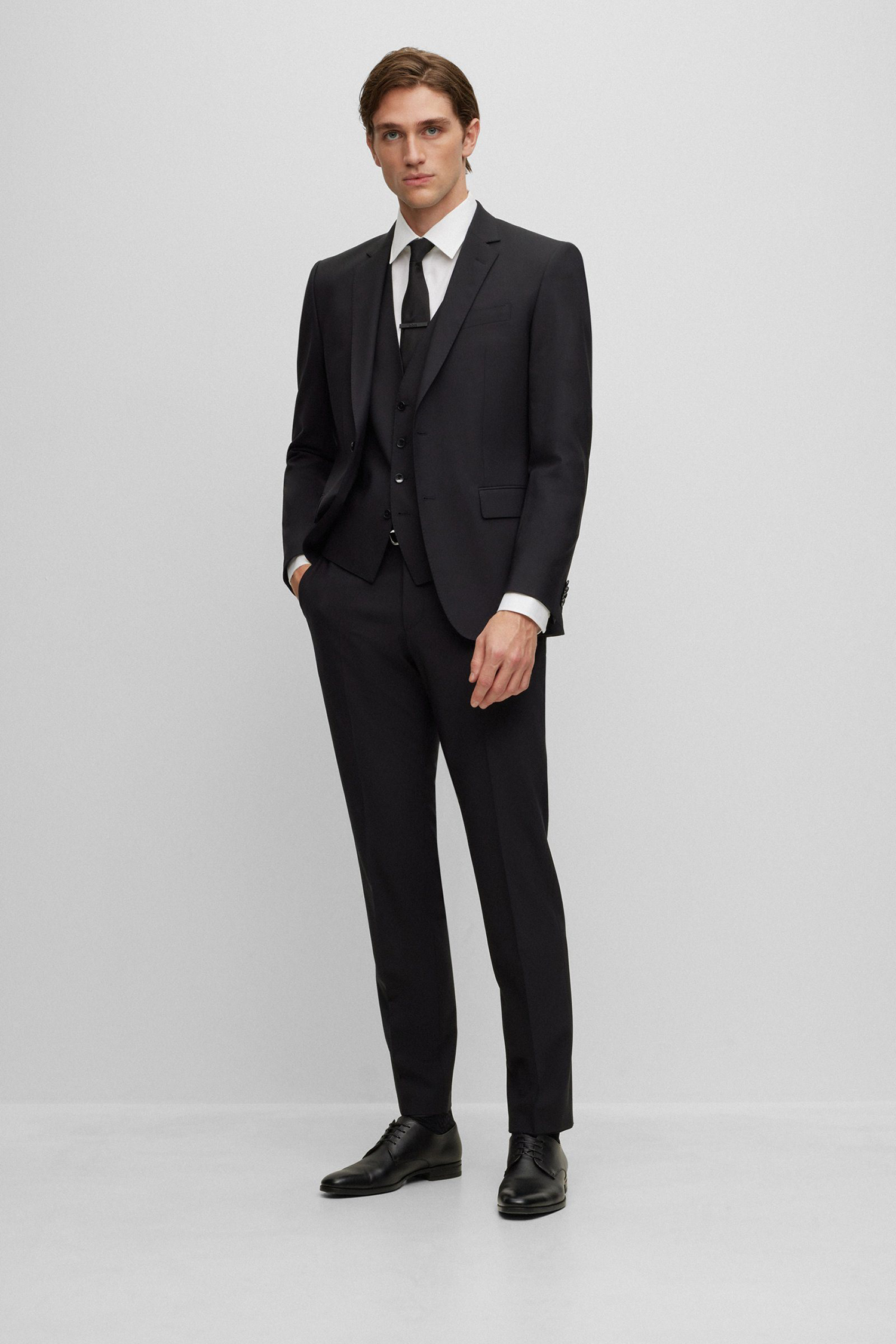 Мужская белая рубашка BOSS 50473265;100