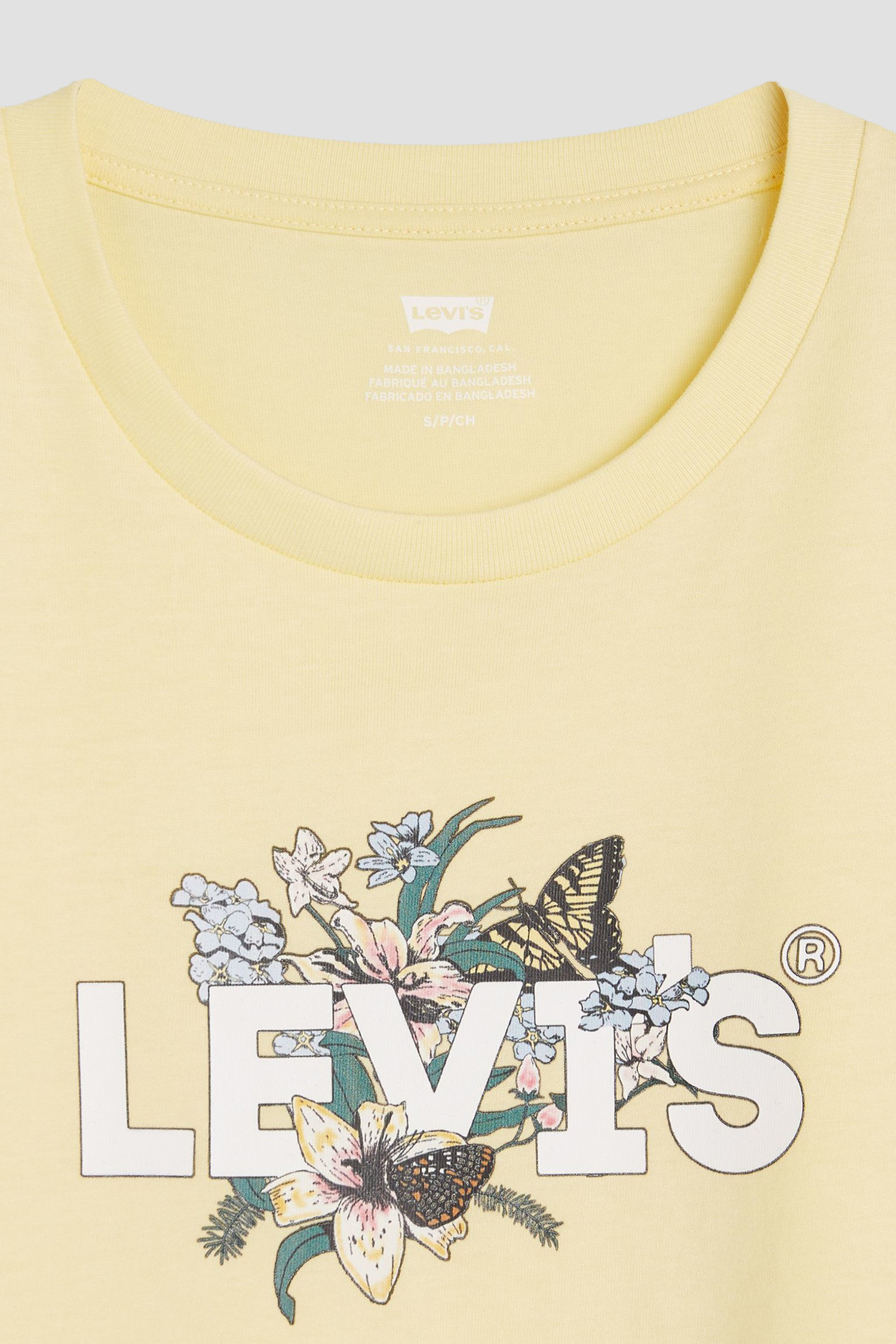 Женская желтая футболка Levi’s® 17369;3019