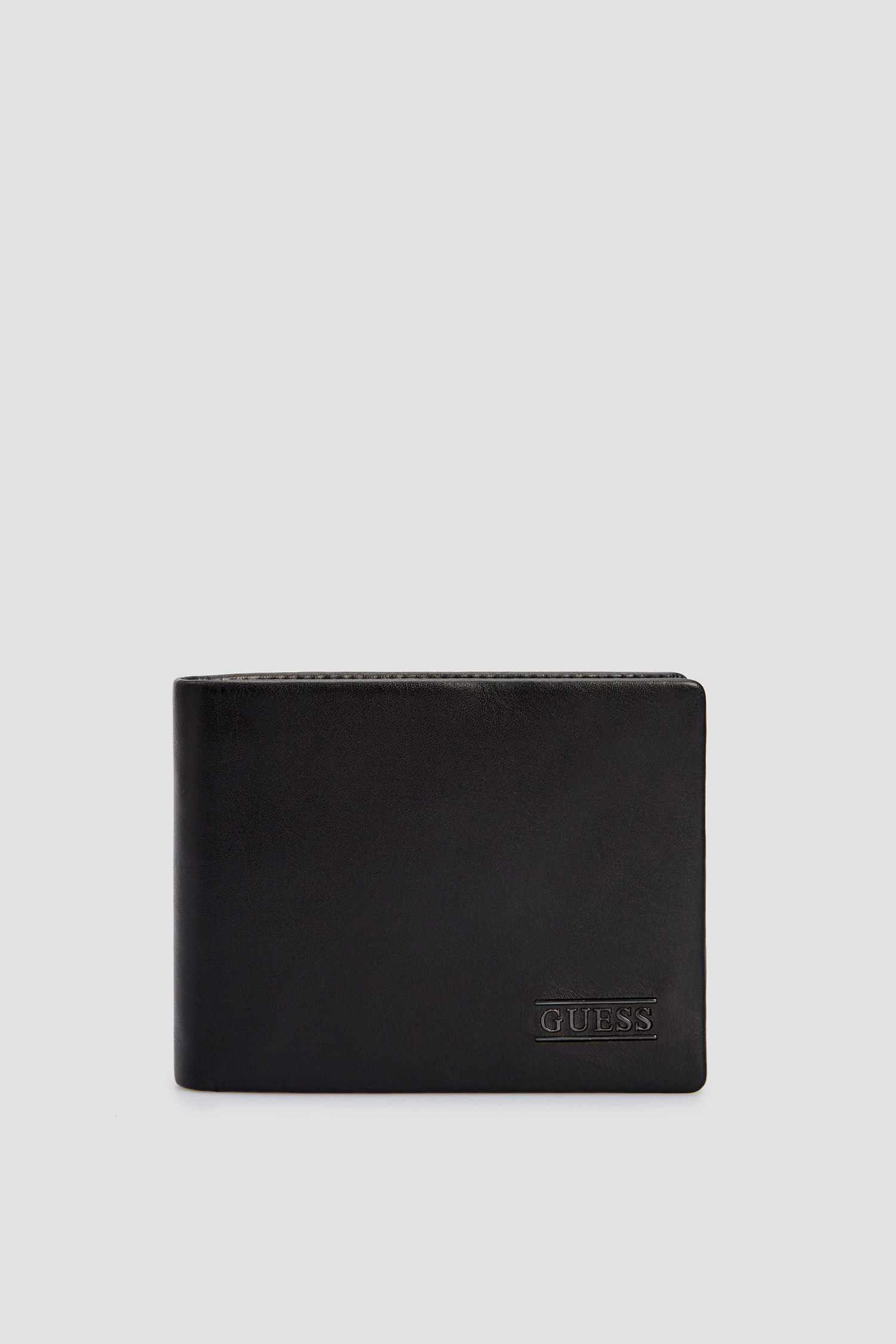 Мужской черный кожаный кошелек Guess SM2510.LEA24;BLA