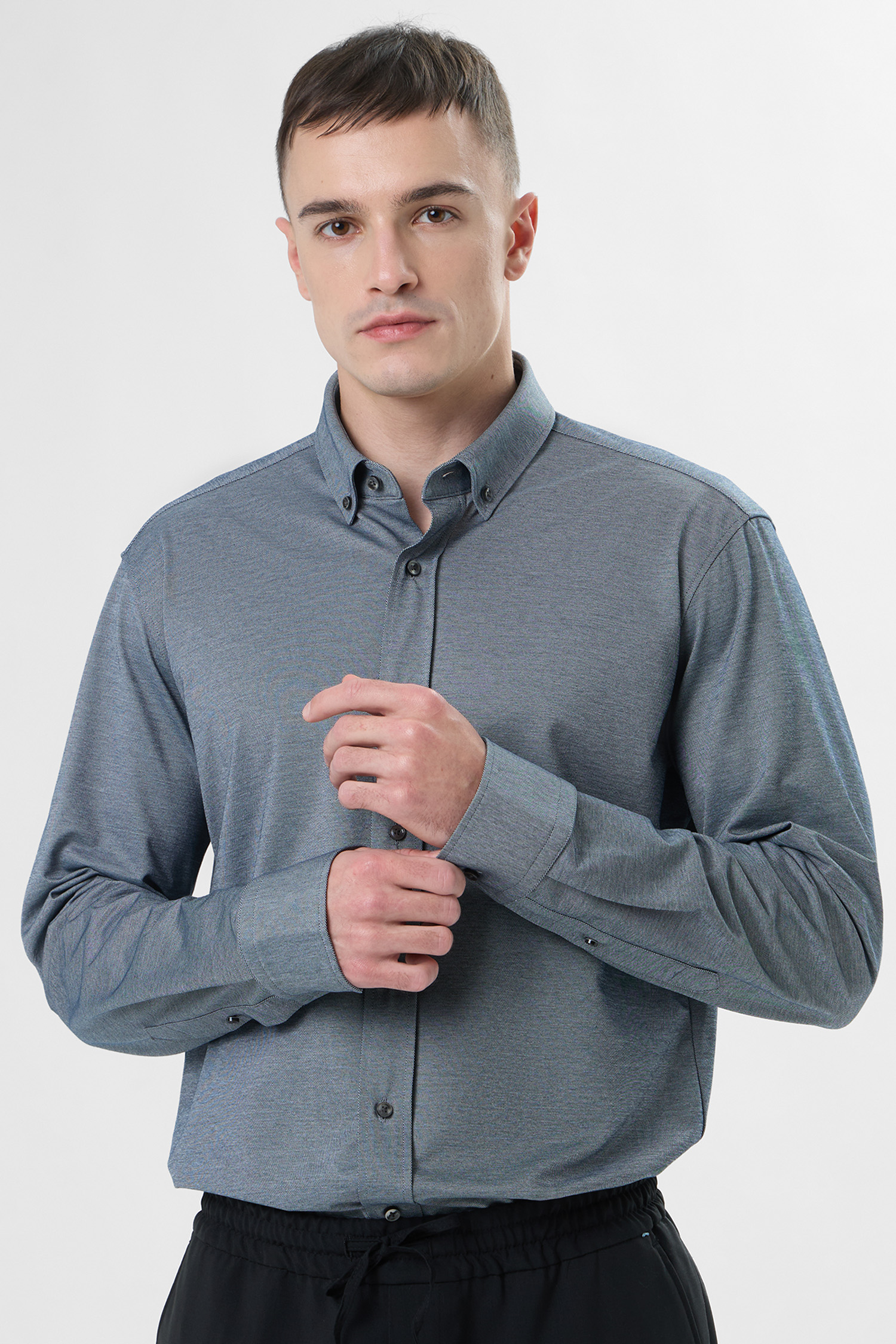 Чоловіча сіра сорочка BOSS 50469378;029