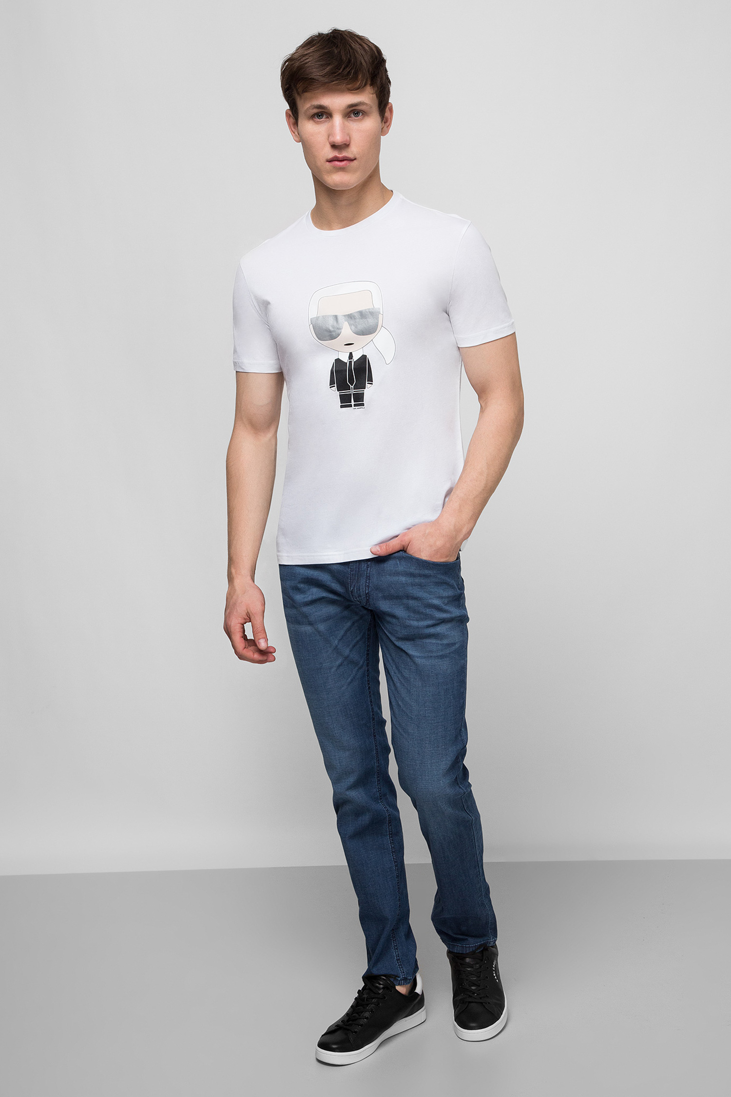 Чоловіча біла футболка Karl Lagerfeld 501251.755061;10