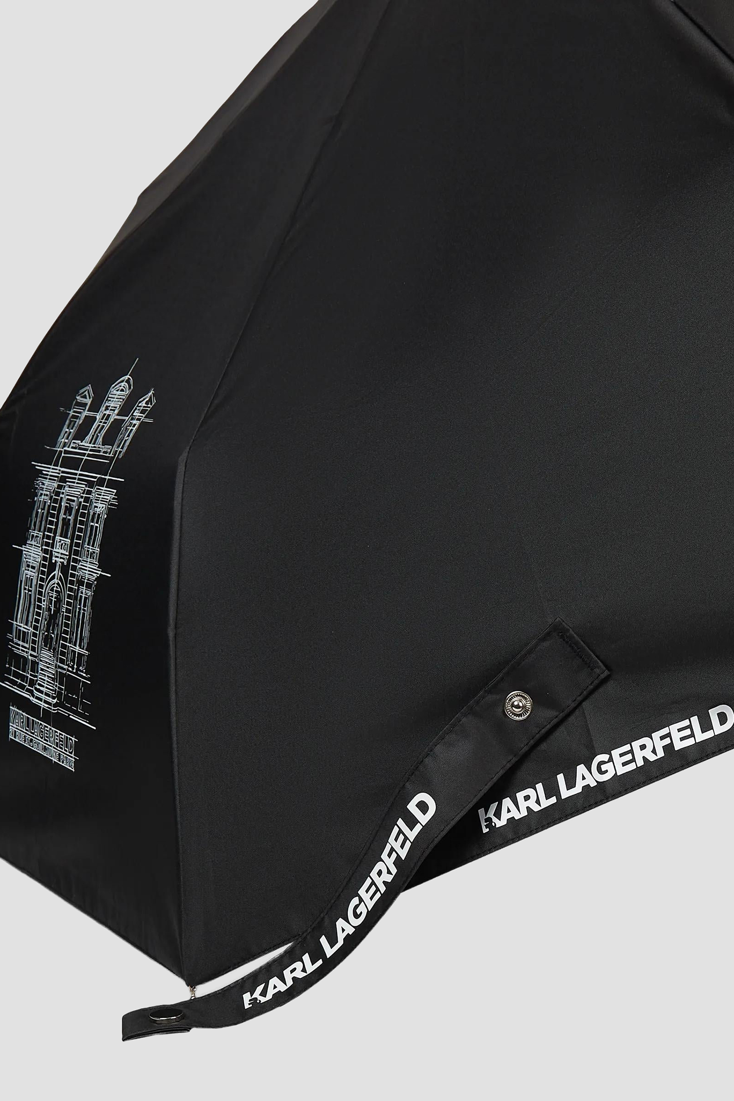 Чоловіча чорна парасолька Karl Lagerfeld B3M50054;999