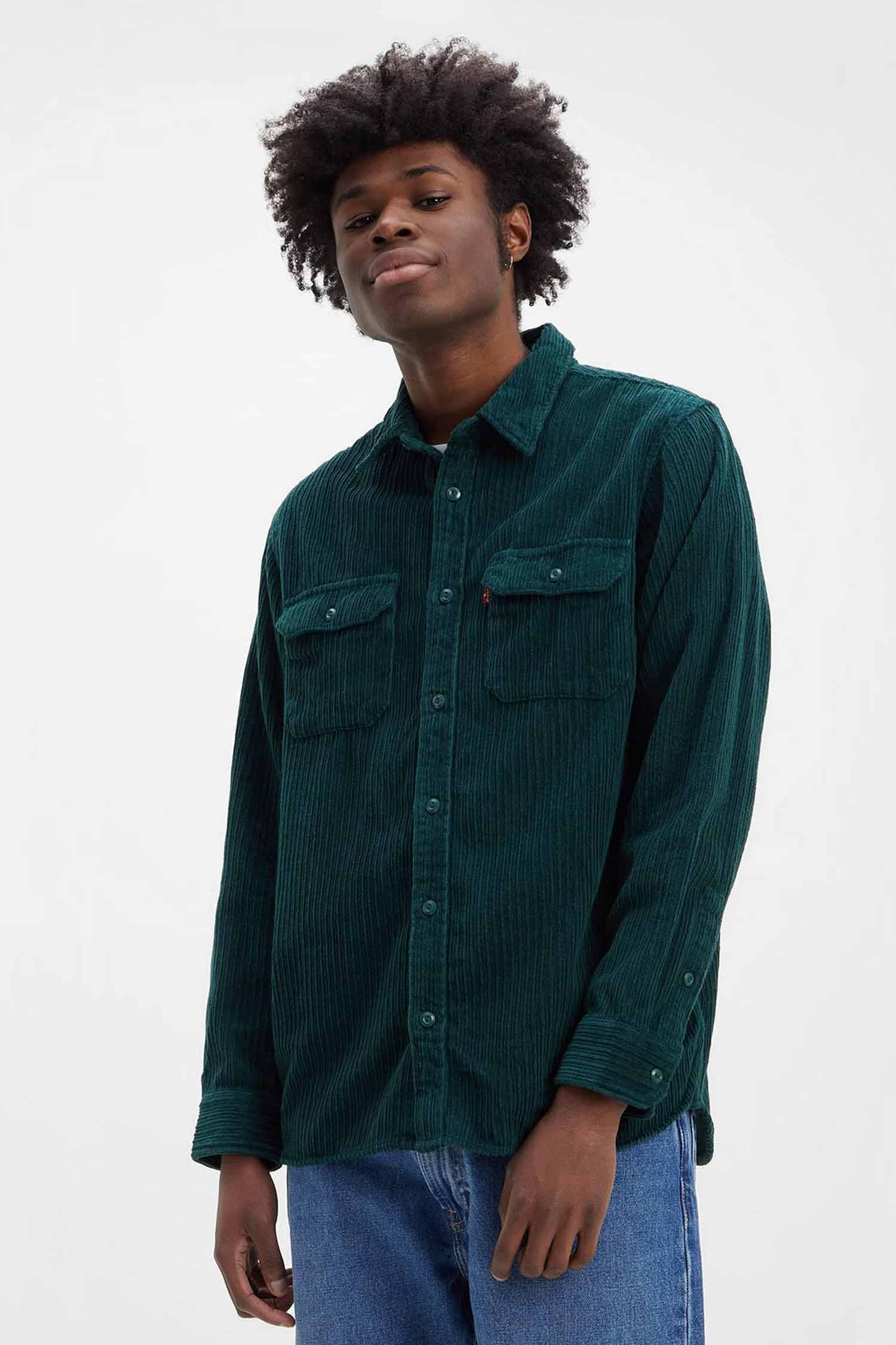 Мужская зеленая вельветовая рубашка Levi’s® 19573;0168