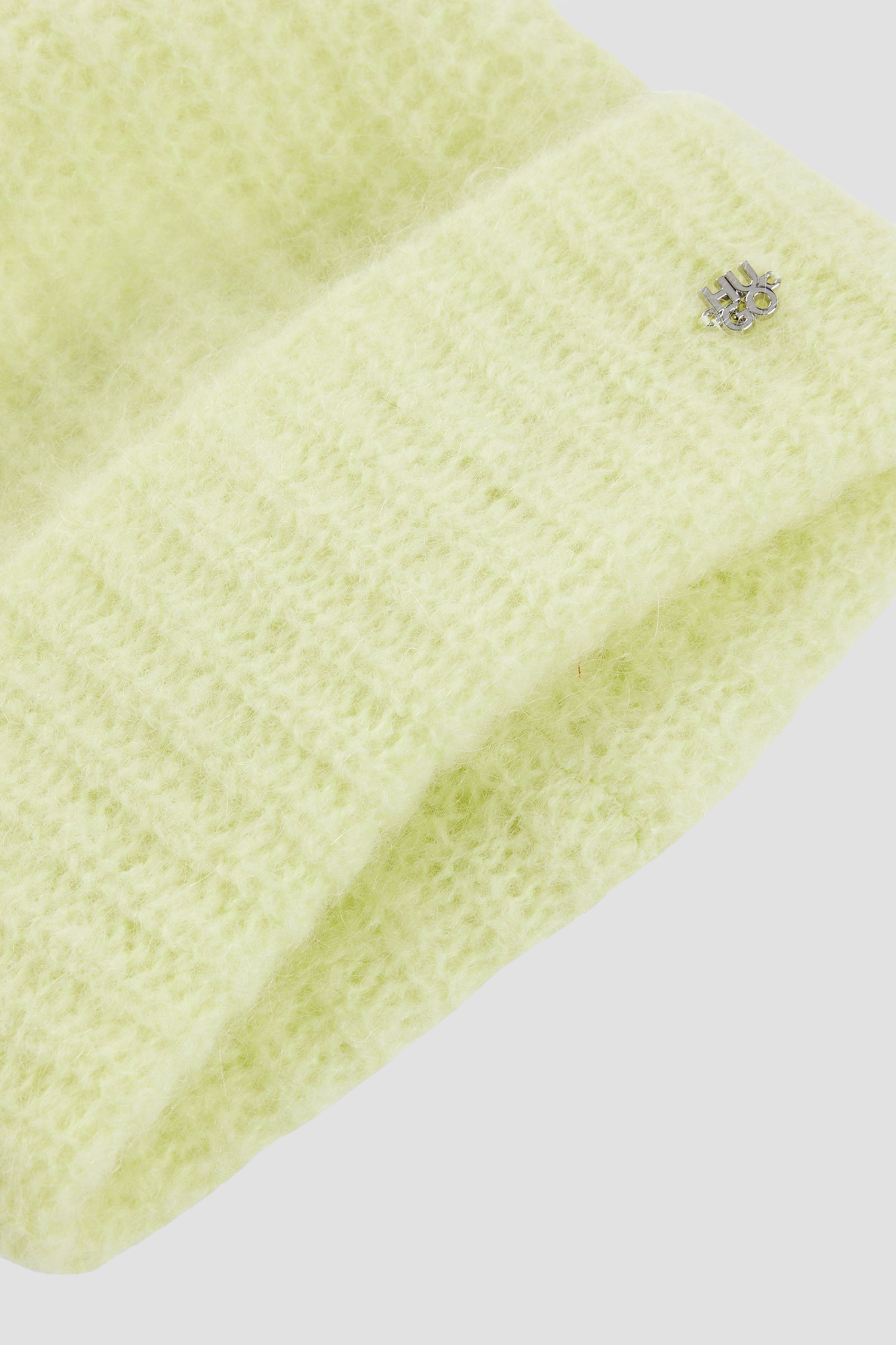 Женская желтая шерстяная шапка HUGO 50522740;734