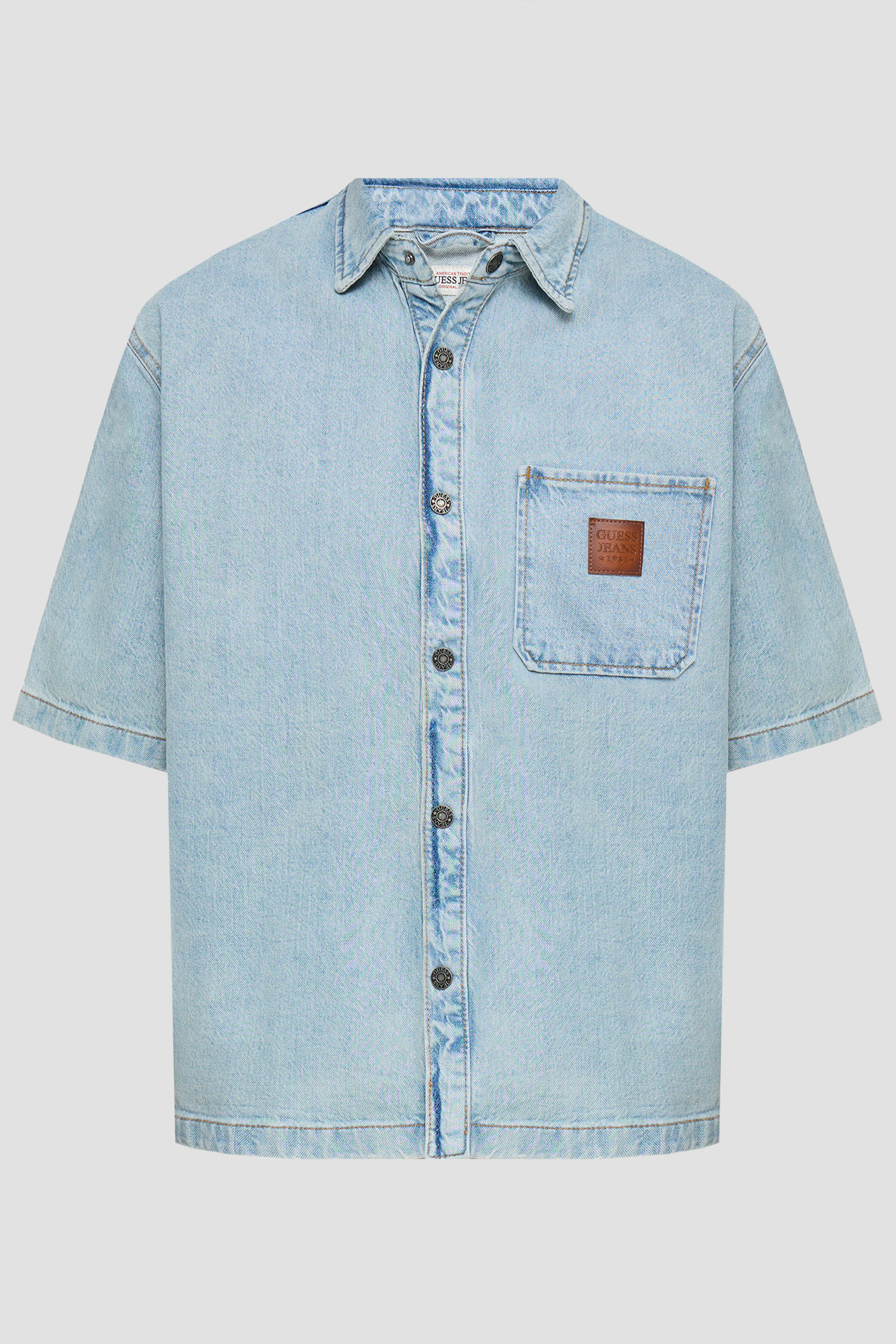 Мужская голубая джинсовая рубашка Guess Jeans M6RH52.D5M51;GAL1