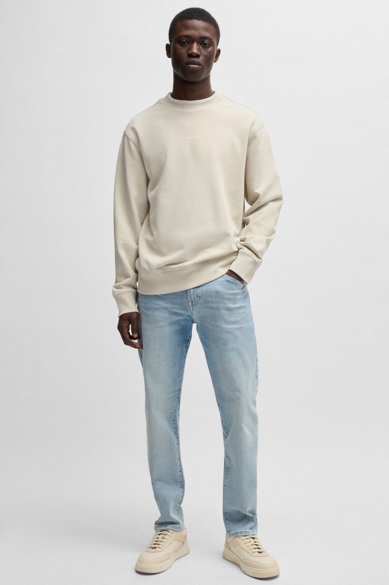 Чоловічий бежевий світшот BOSS 50514541;271