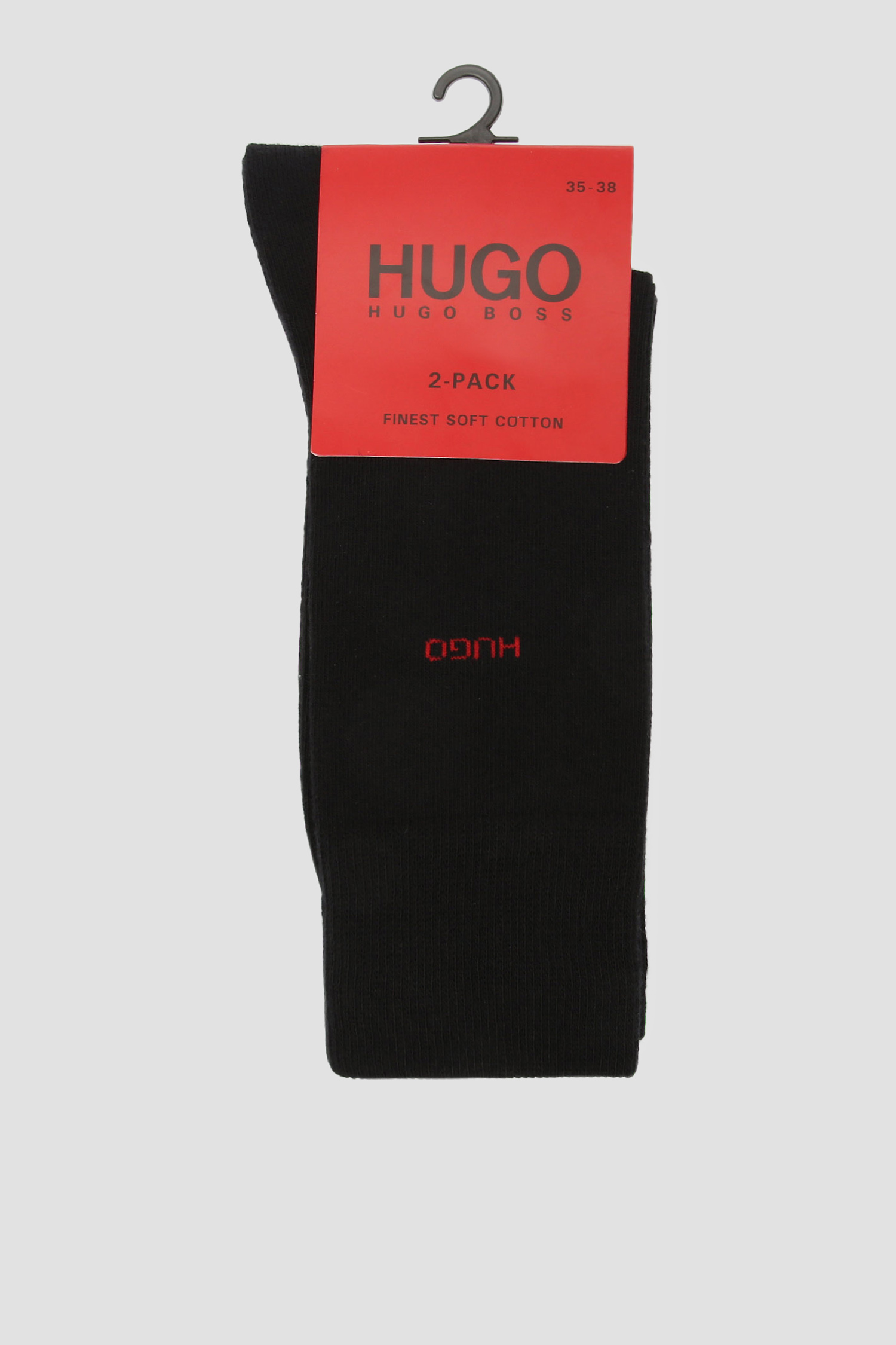 Черные носки  для парней (2 пары) HUGO 50401984;001