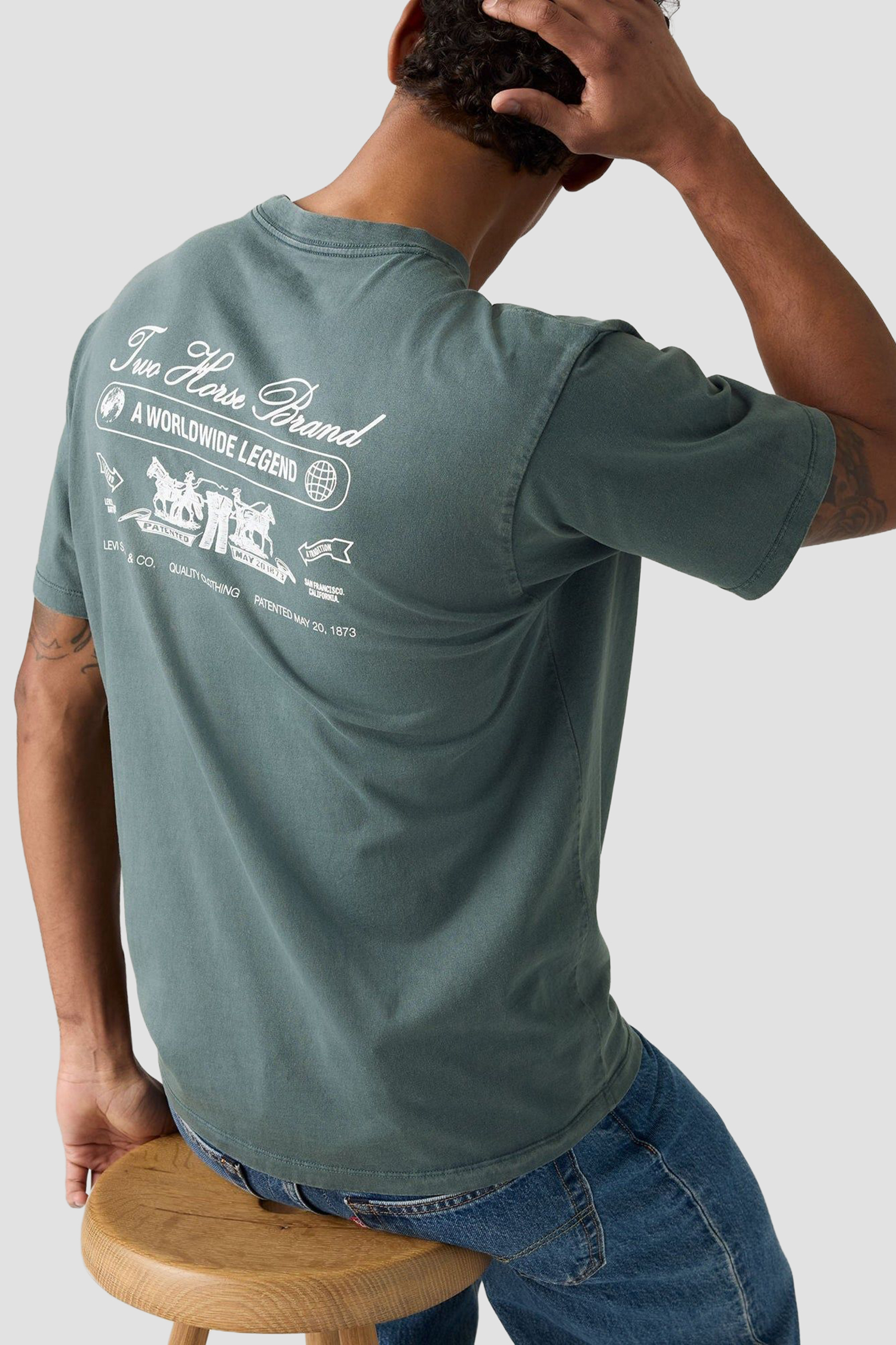 Мужская голубая футболка Levi’s® 005HV;0003
