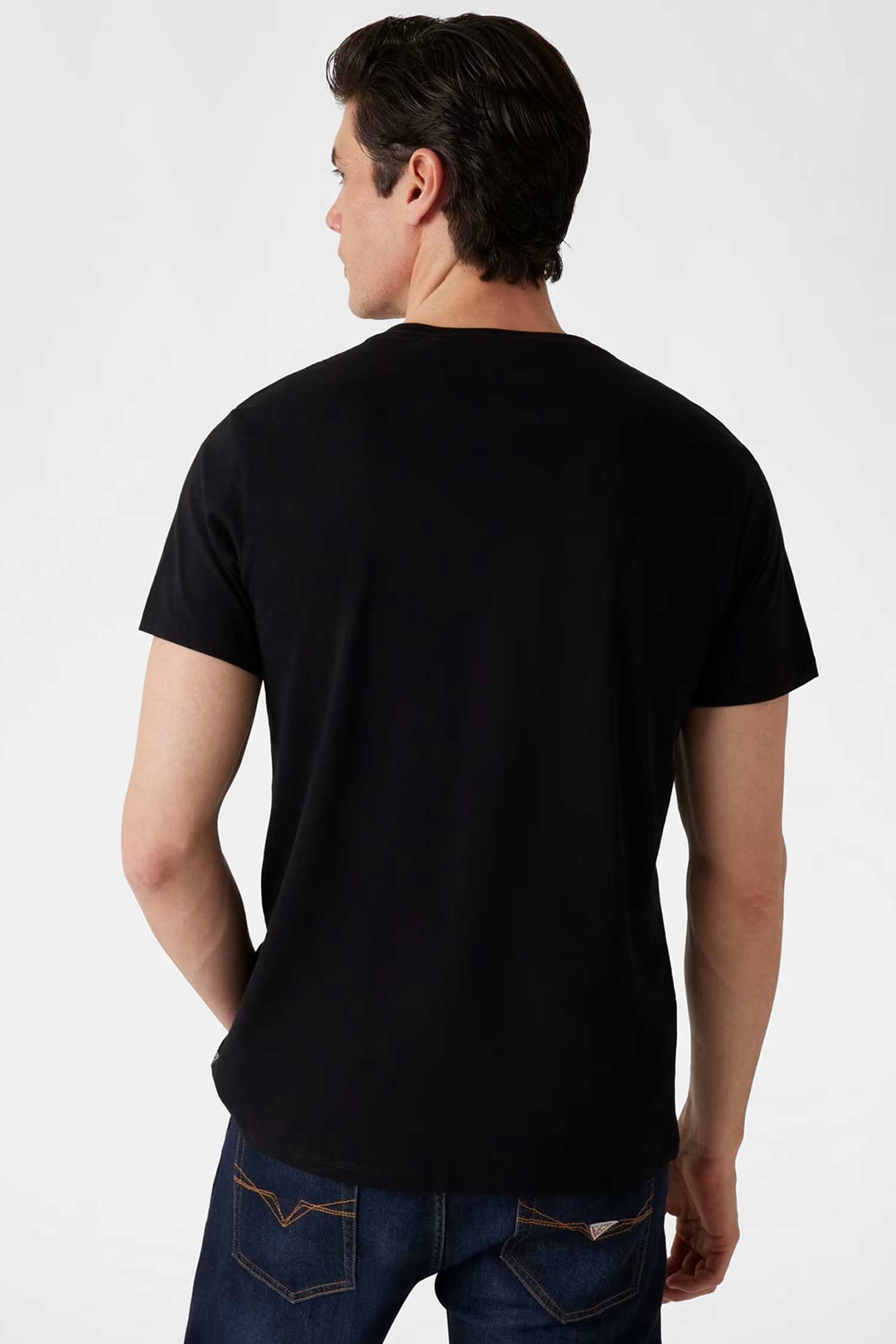 Мужская черная футболка Guess M4PI0E.K8HM4;JBLK