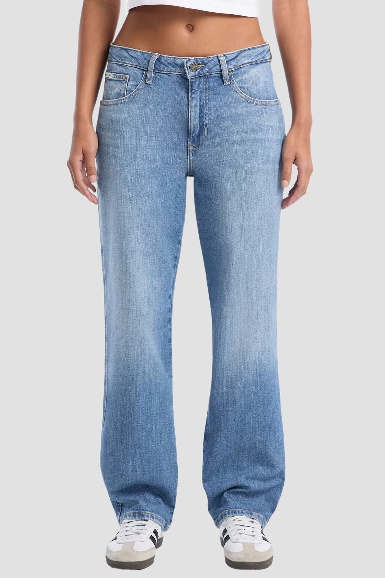 Женские голубые джинсы Guess Jeans W5YA0I.D0022;GJGL