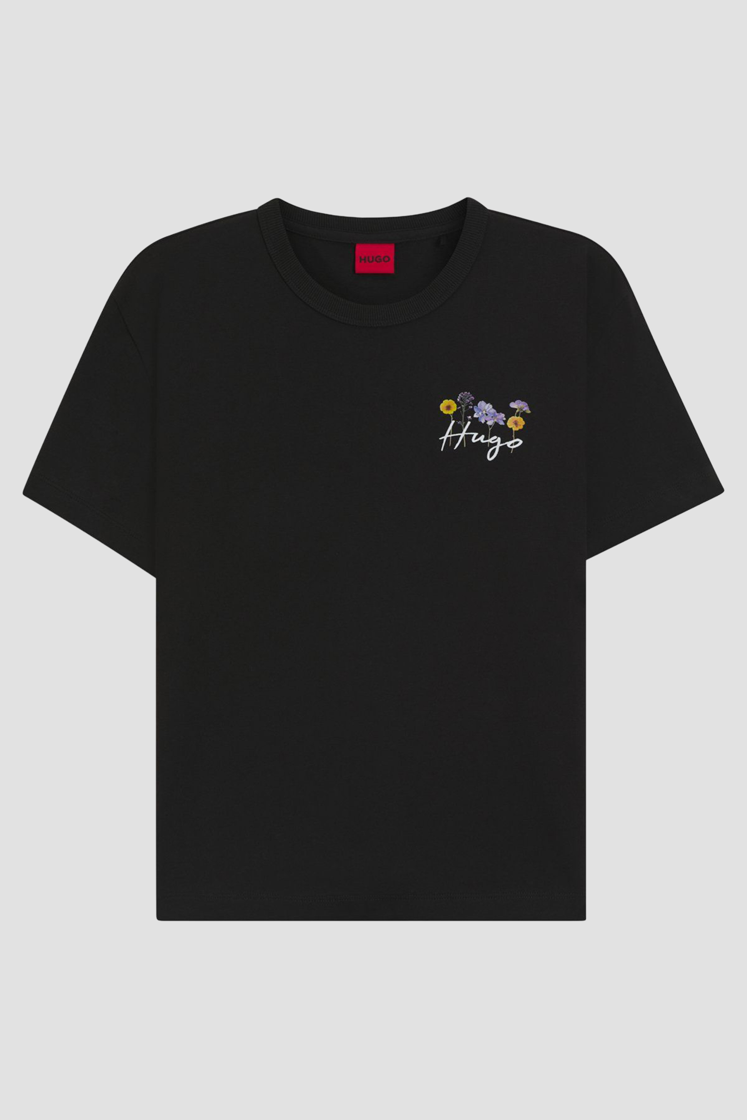 Жіноча чорна футболка HUGO 50555813;001