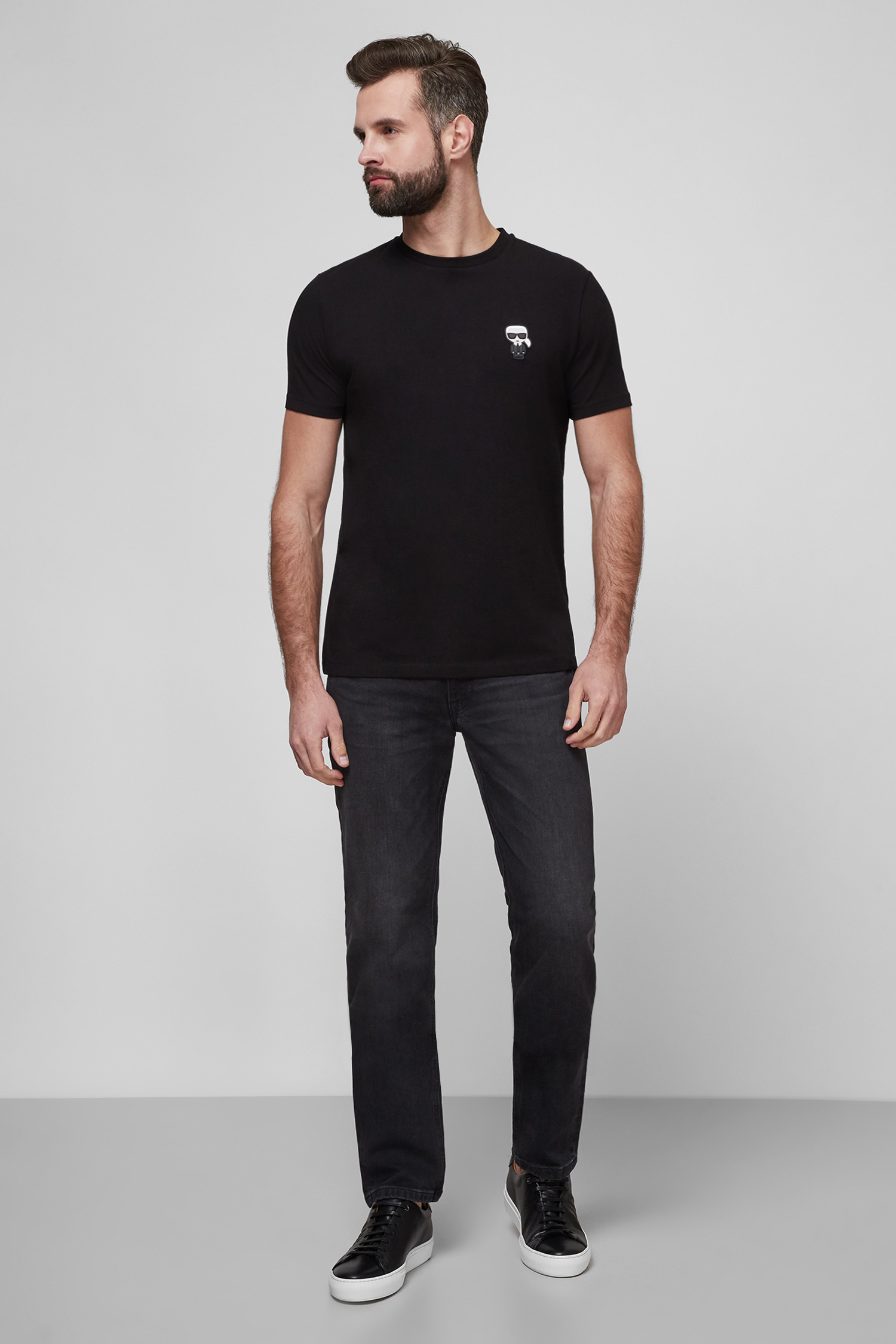 Чоловіча чорна футболка Karl Lagerfeld 511221.755025;990