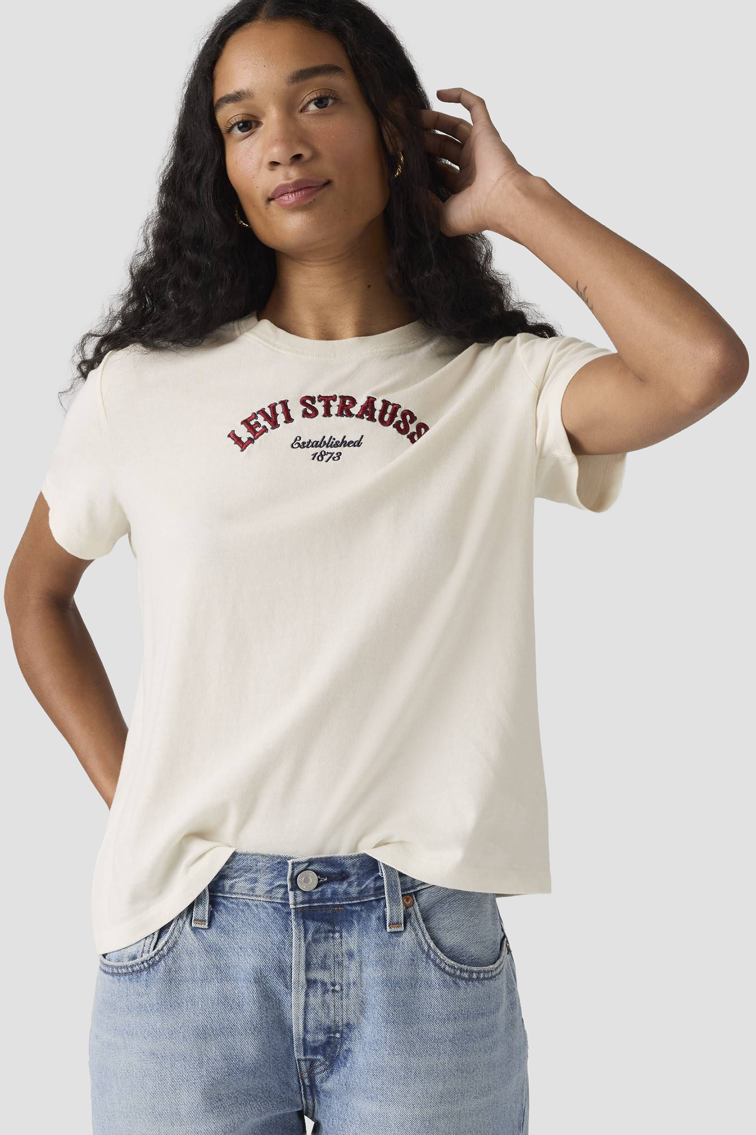 Женская белая футболка Levi’s® 005GV;0001