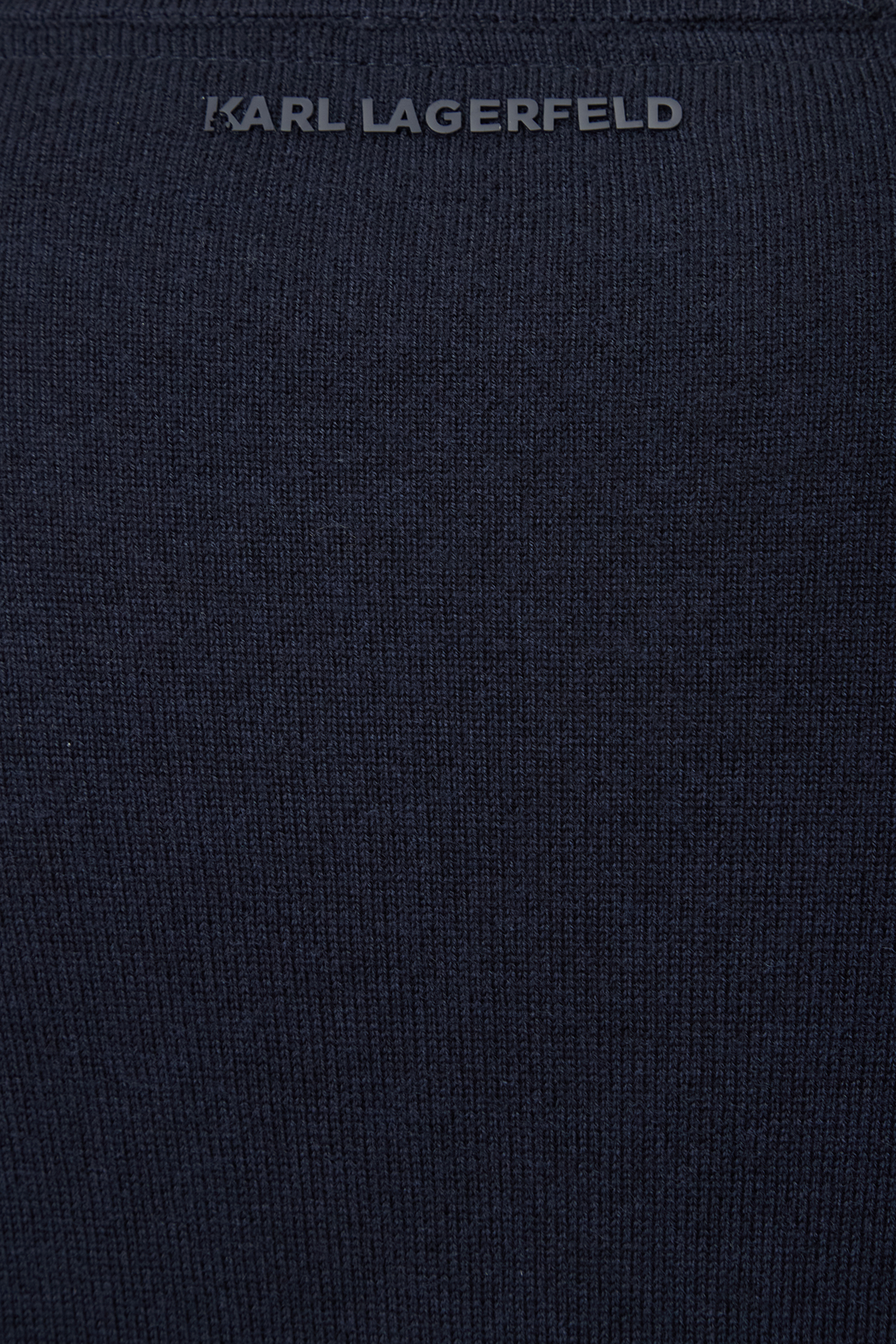 Мужской темно-синий шерстяной джемпер Karl Lagerfeld 544399.655000;690