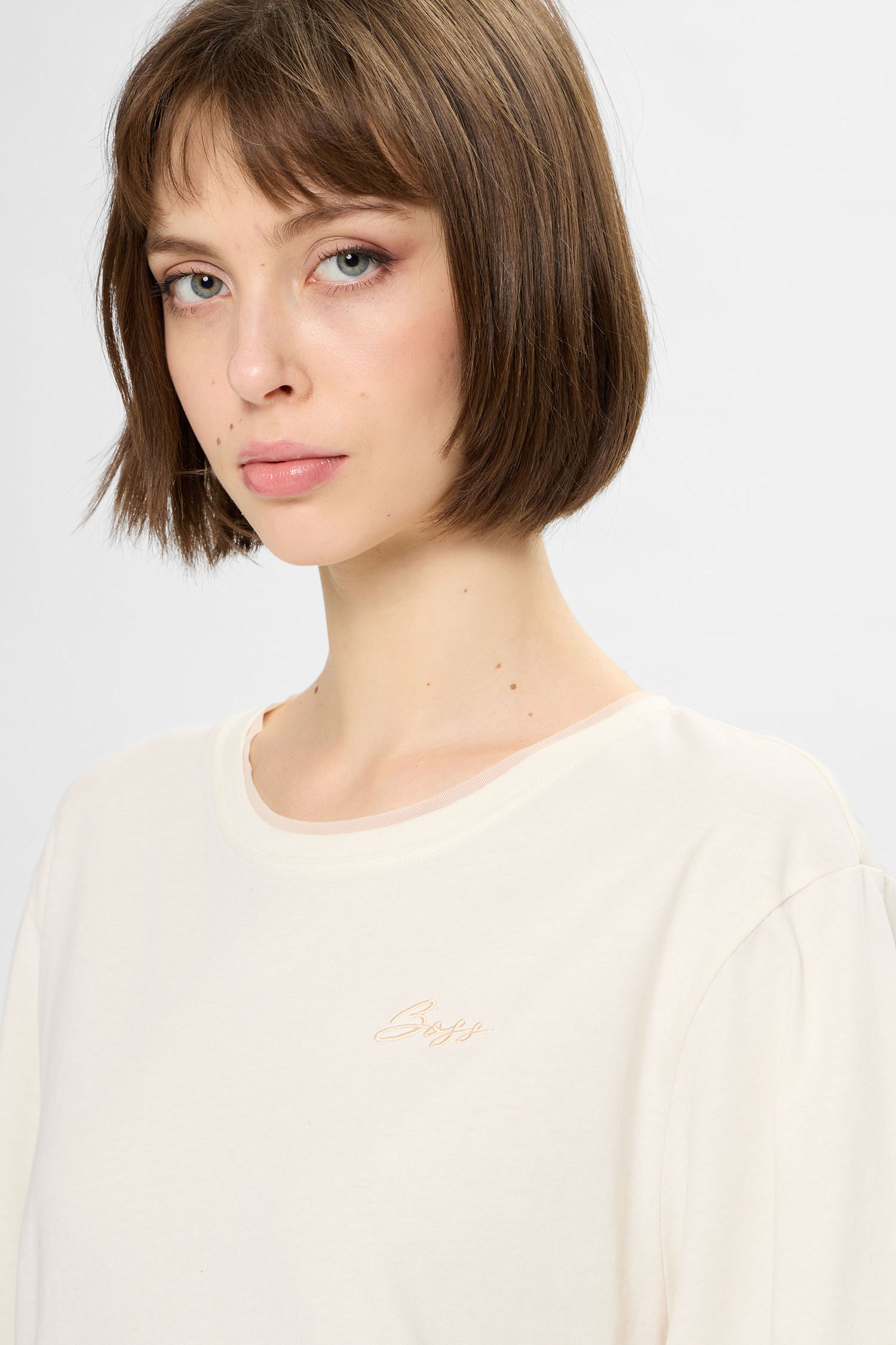 Жіноча біла футболка BOSS 50565191;118