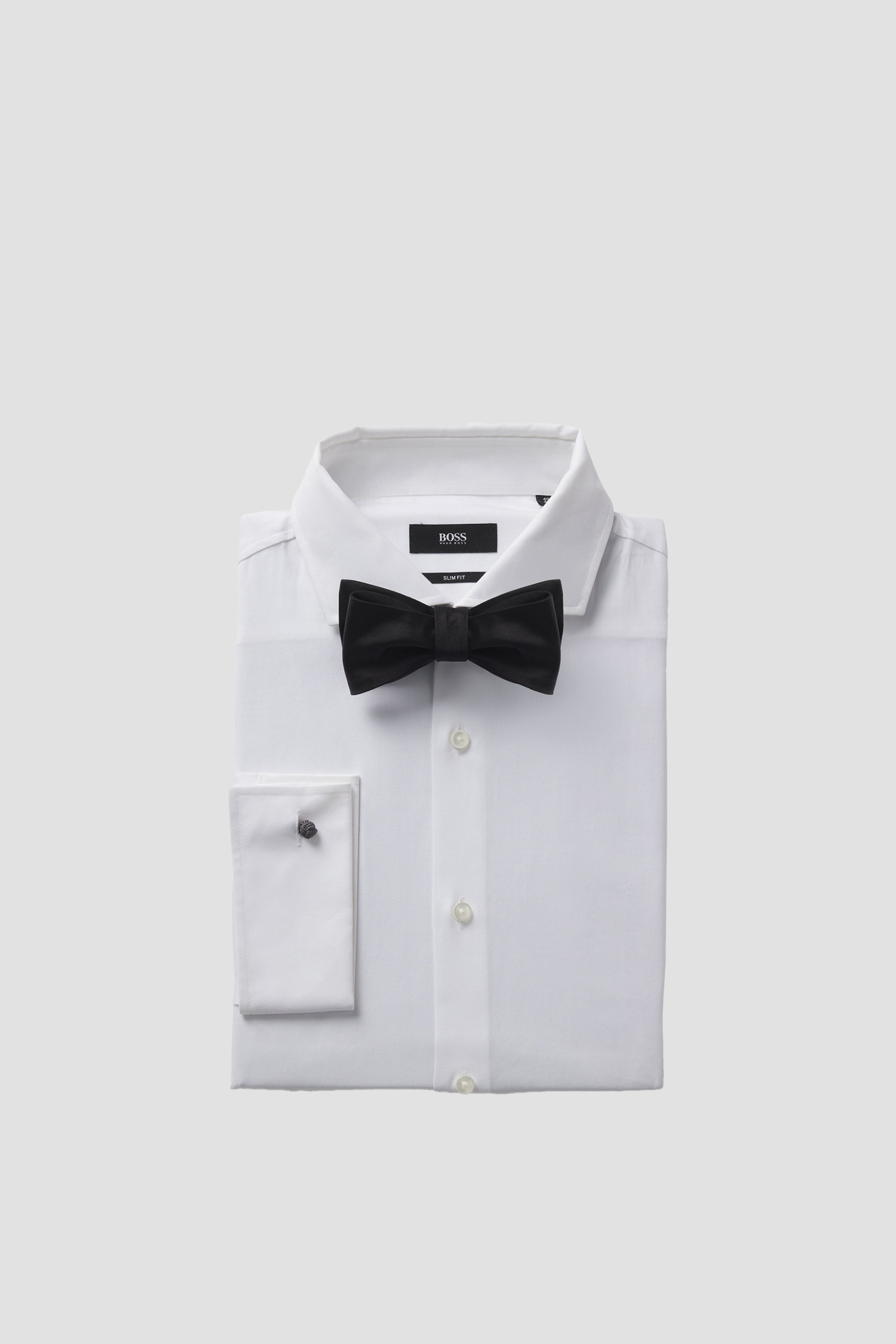 Мужская черная шелковая бабочка BOSS 50480292;001