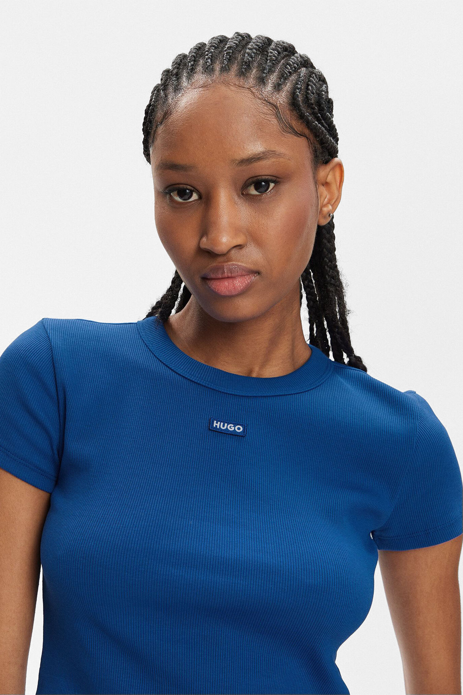 Женский синий топ HUGO BLUE 50510749;493