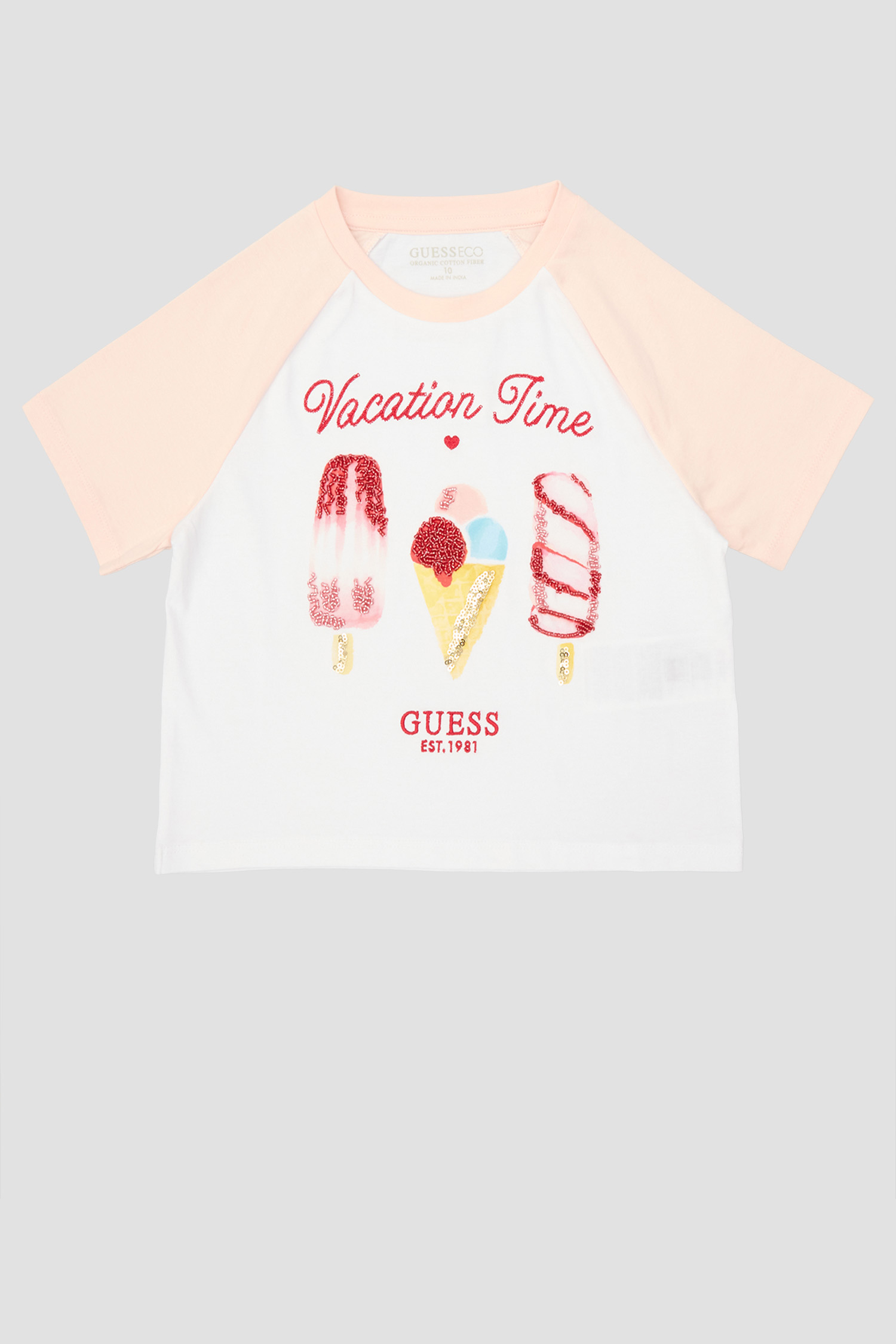 Детская белая футболка Guess Kids J5GI06.K8HM4;G63Q