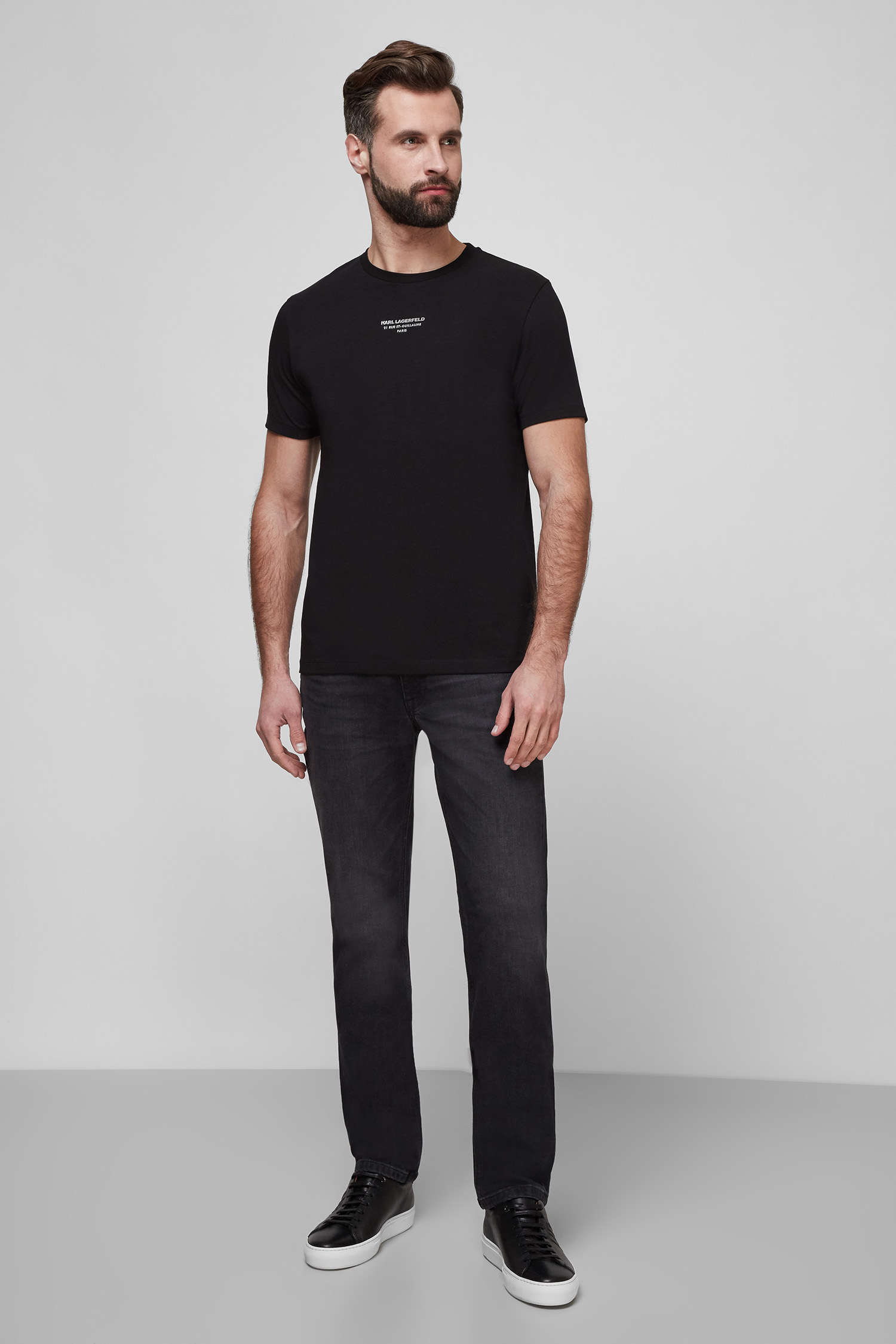 Мужская черная футболка Karl Lagerfeld 511221.755034;990