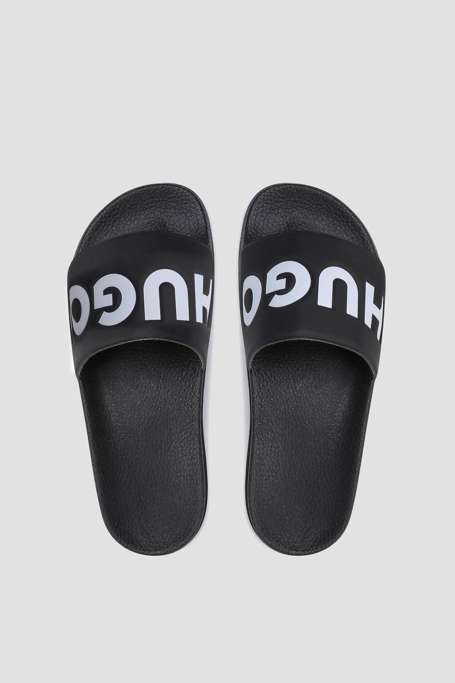 Мужские черные слайдеры HUGO 50471366;002