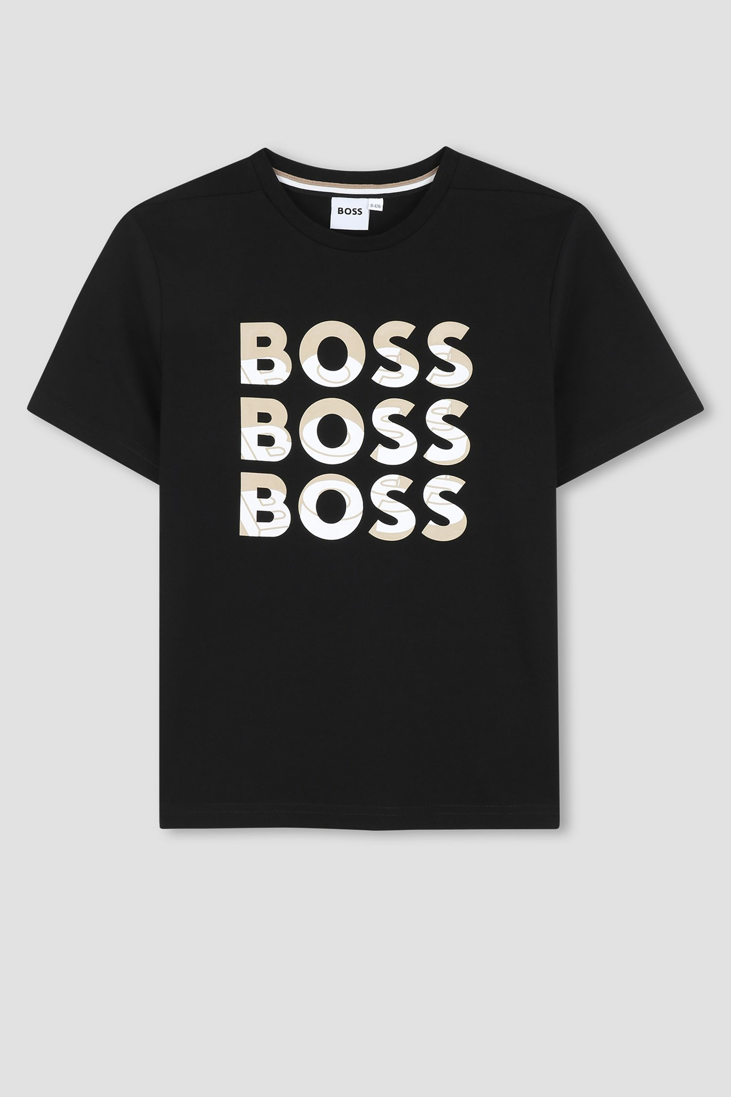 Дитяча чорна футболка BOSS kids J52038;09B