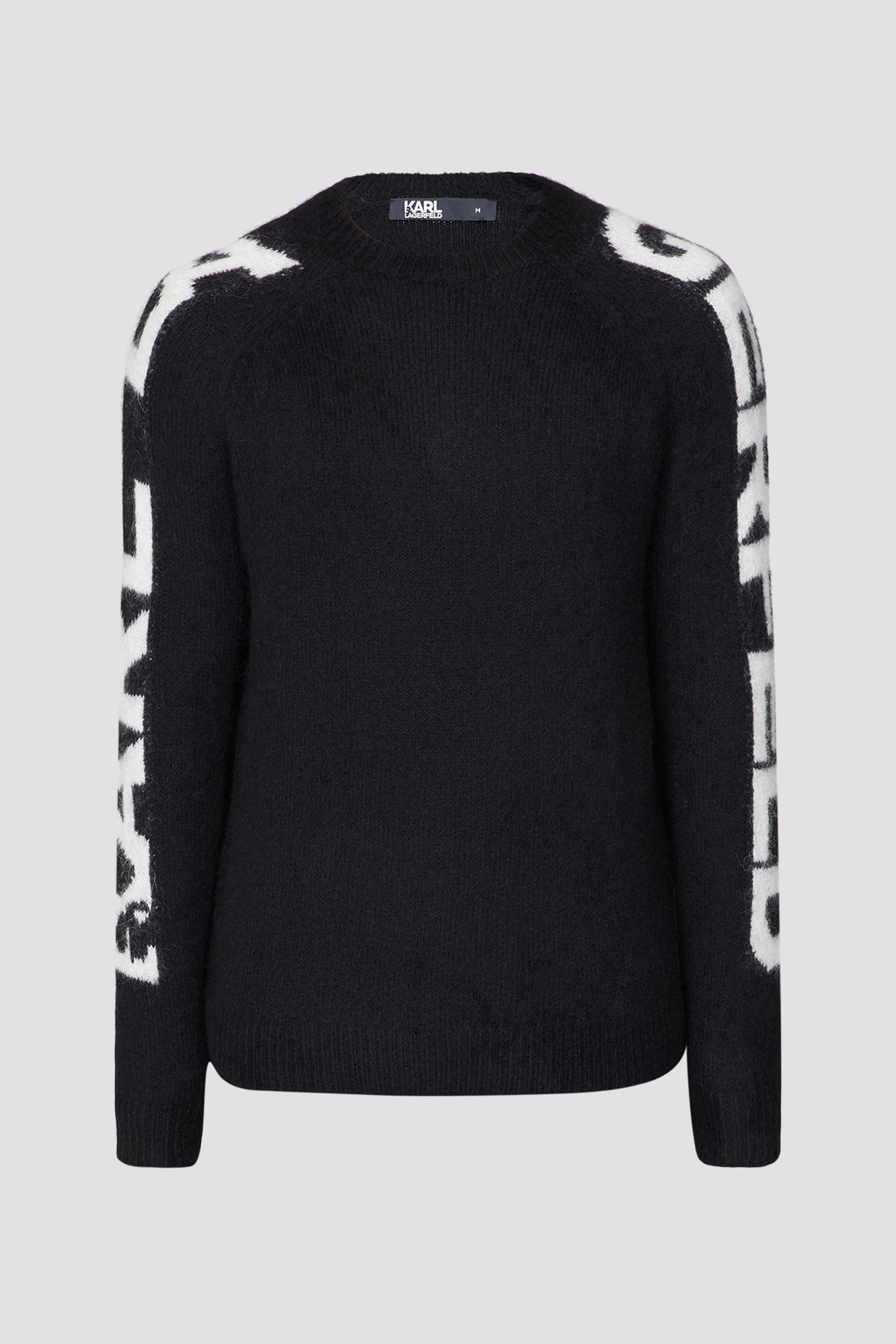 Мужской черный шерстяной свитер Karl Lagerfeld 524307.655022;991