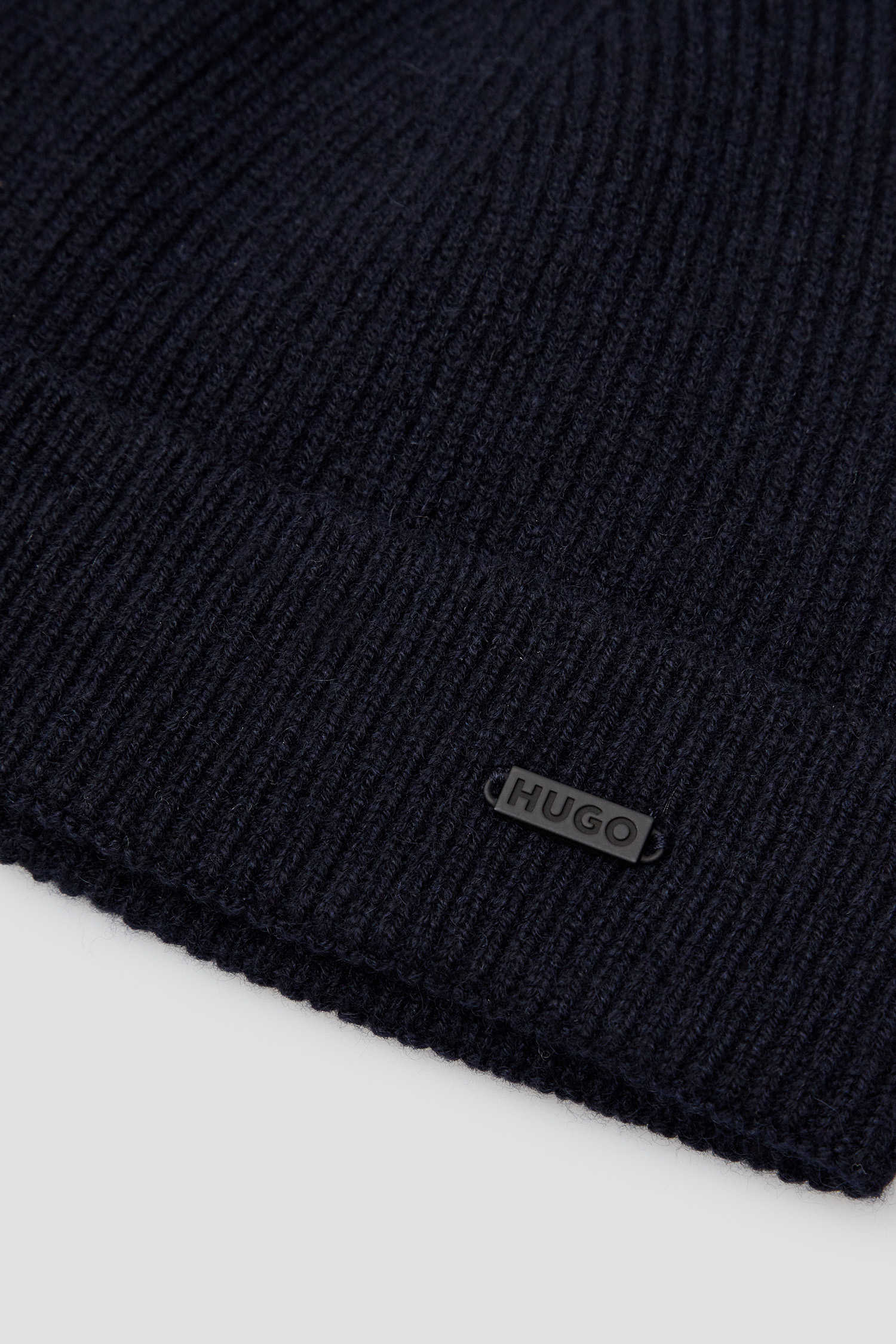 Чоловіча темно-синя кашемірова шапка HUGO 50500511;410