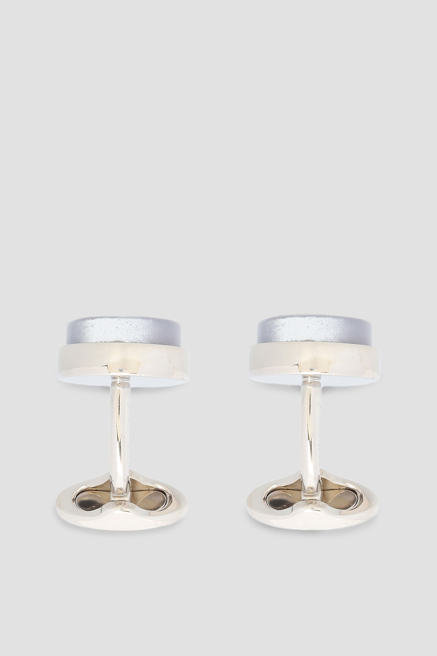 Мужские серебристые запонки Karl Lagerfeld 582189.805702;10