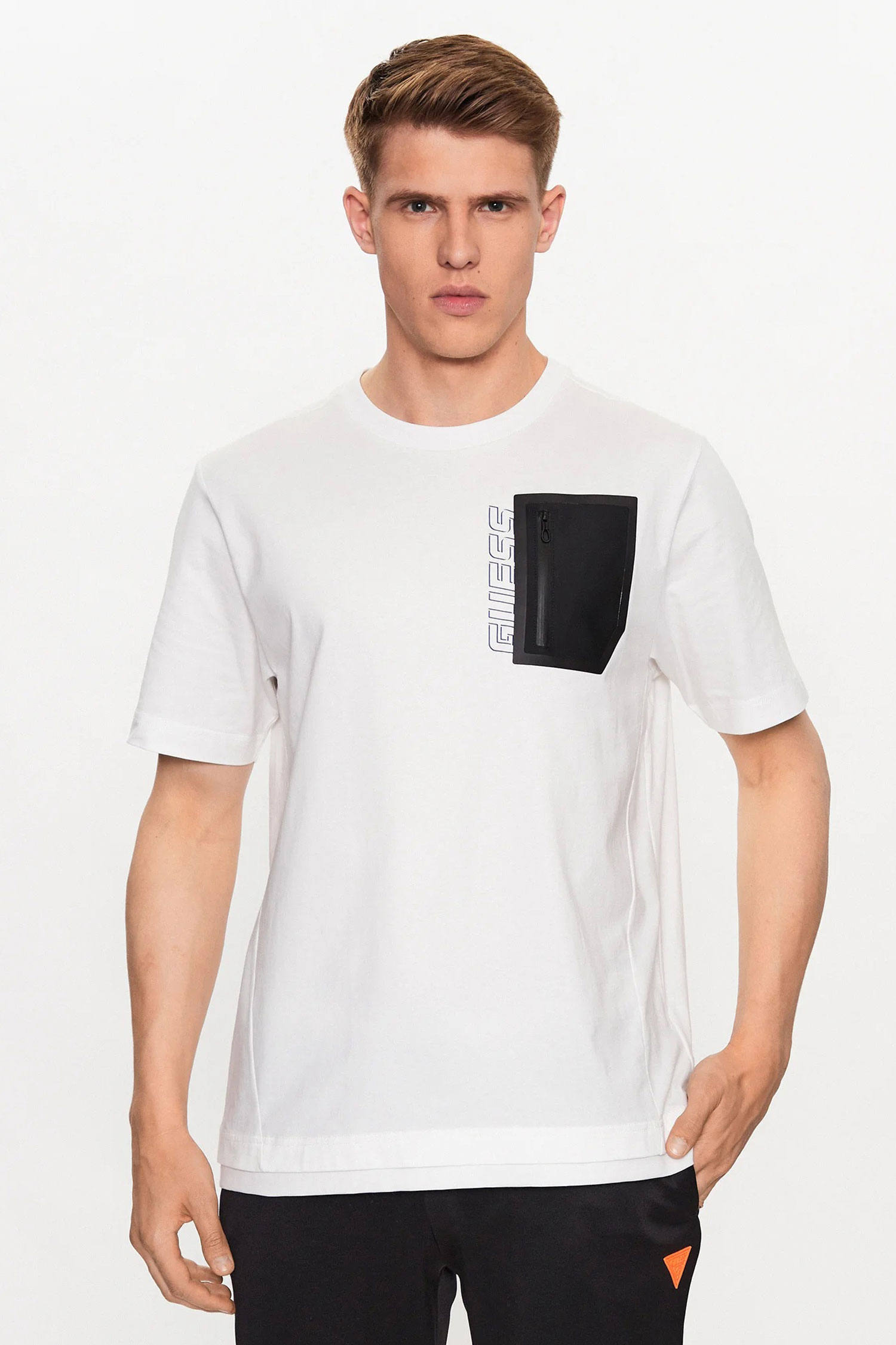 Мужская белая футболка Guess Z3YI00.I3Z14;G018
