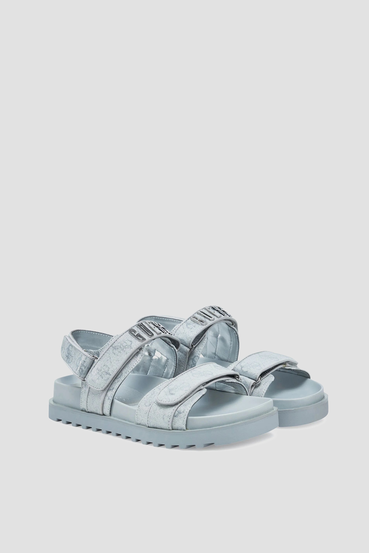 Женские серебристые сандалии Guess FLJFDS.LEL03;SILVE