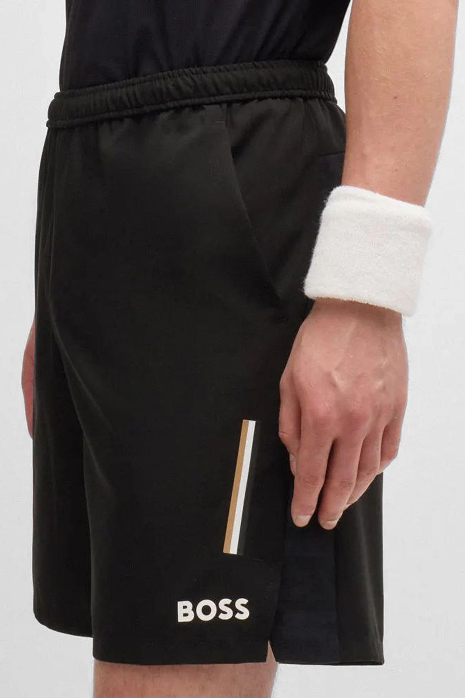 Мужские черные шорты BOSS 50521655;002