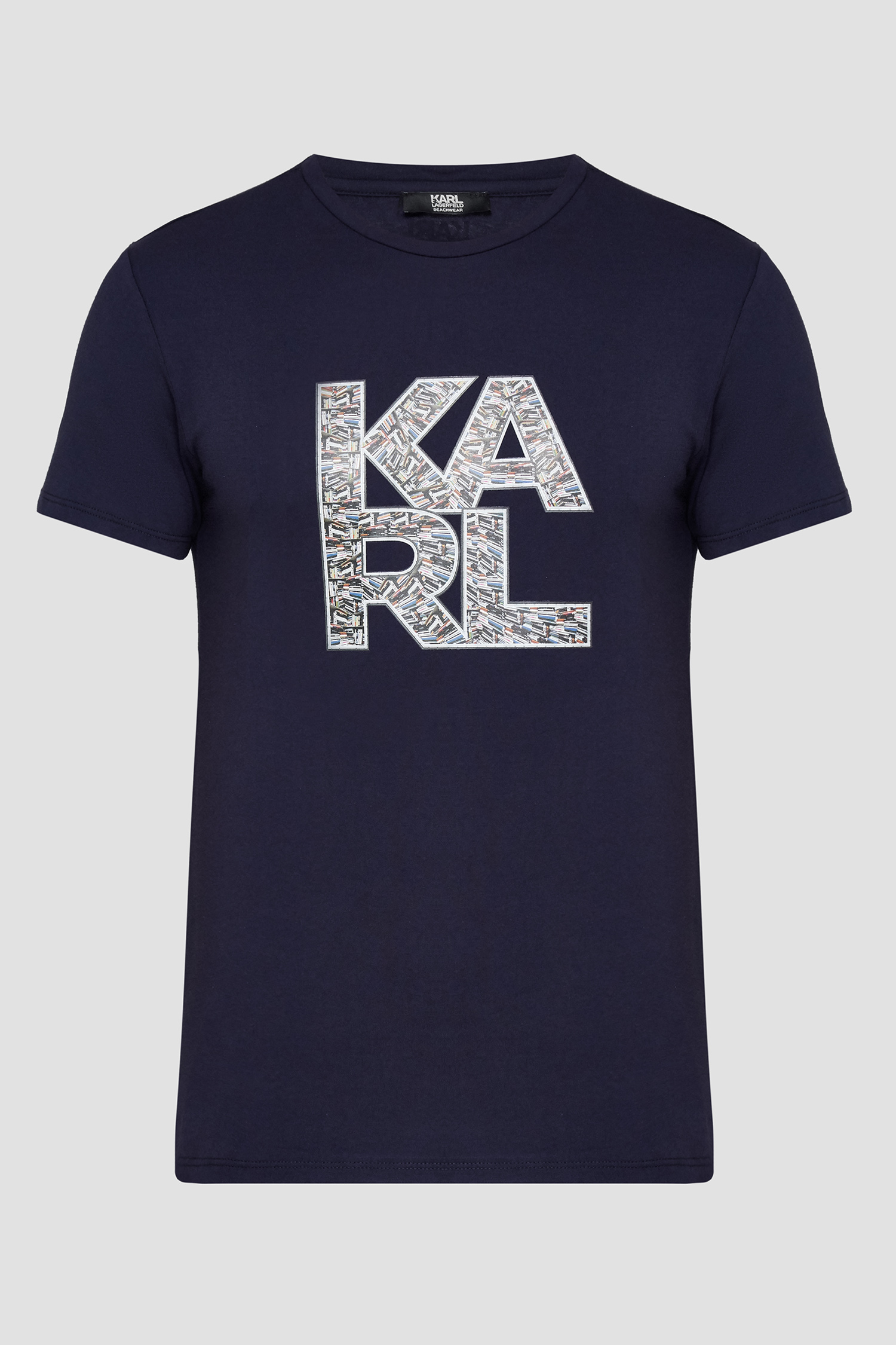 Мужская темно-синяя футболка Karl Lagerfeld KL21MTS01;NAVY