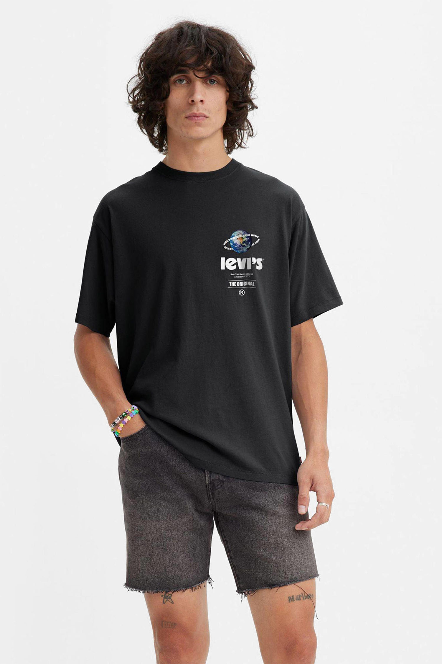 Мужская черная футболка Levi’s® 87373;0048