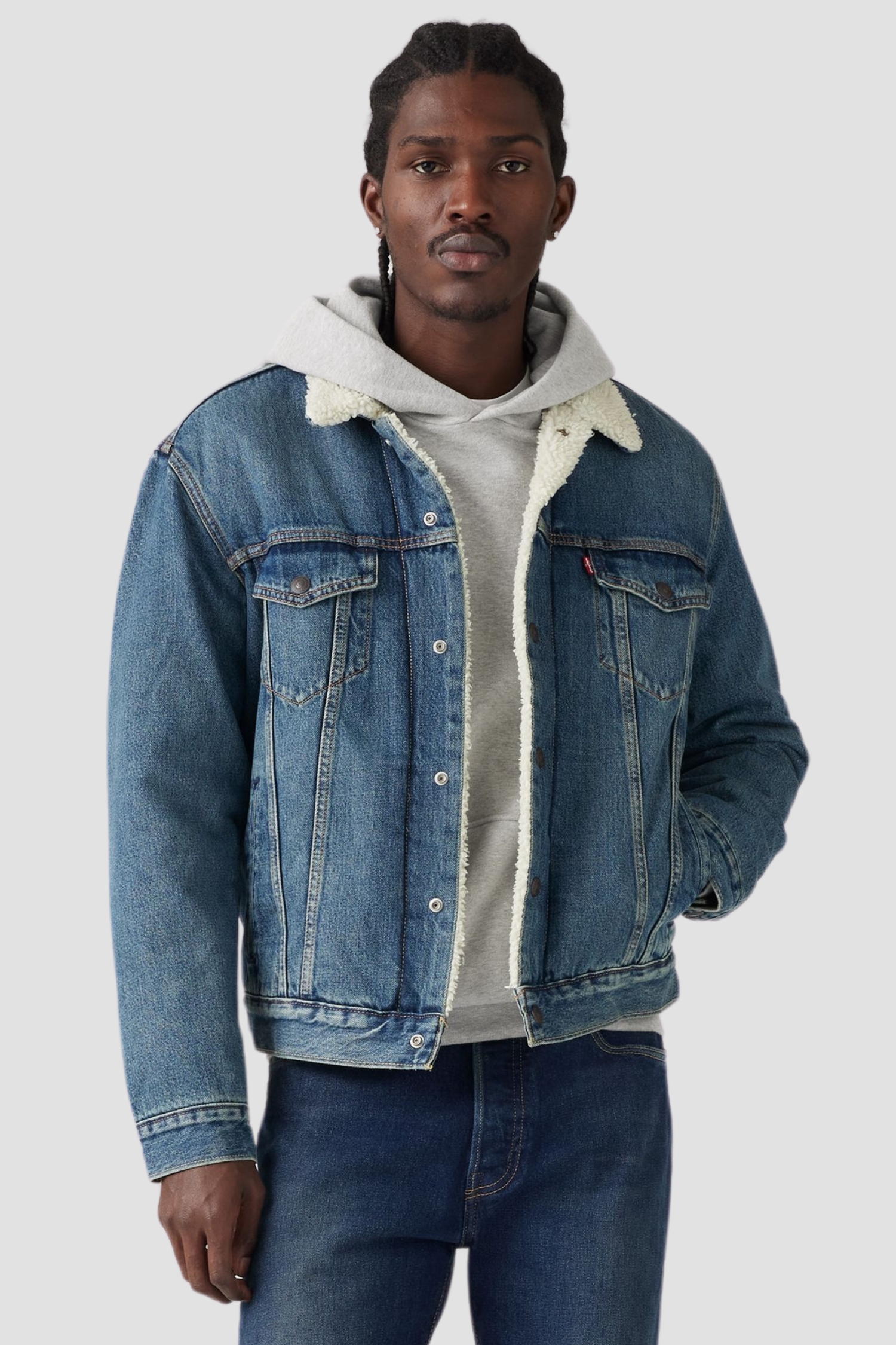 Мужская голубая джинсовая куртка Levi’s® 16365;0128