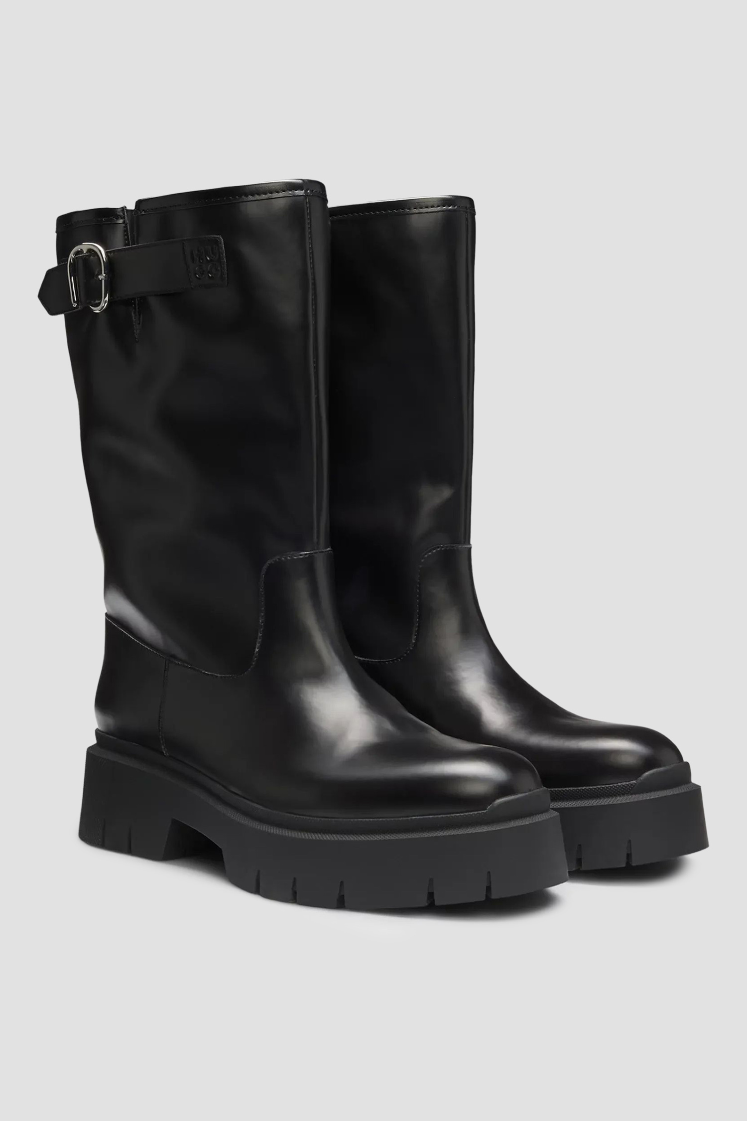 Женские черные сапоги HUGO 50552735;001