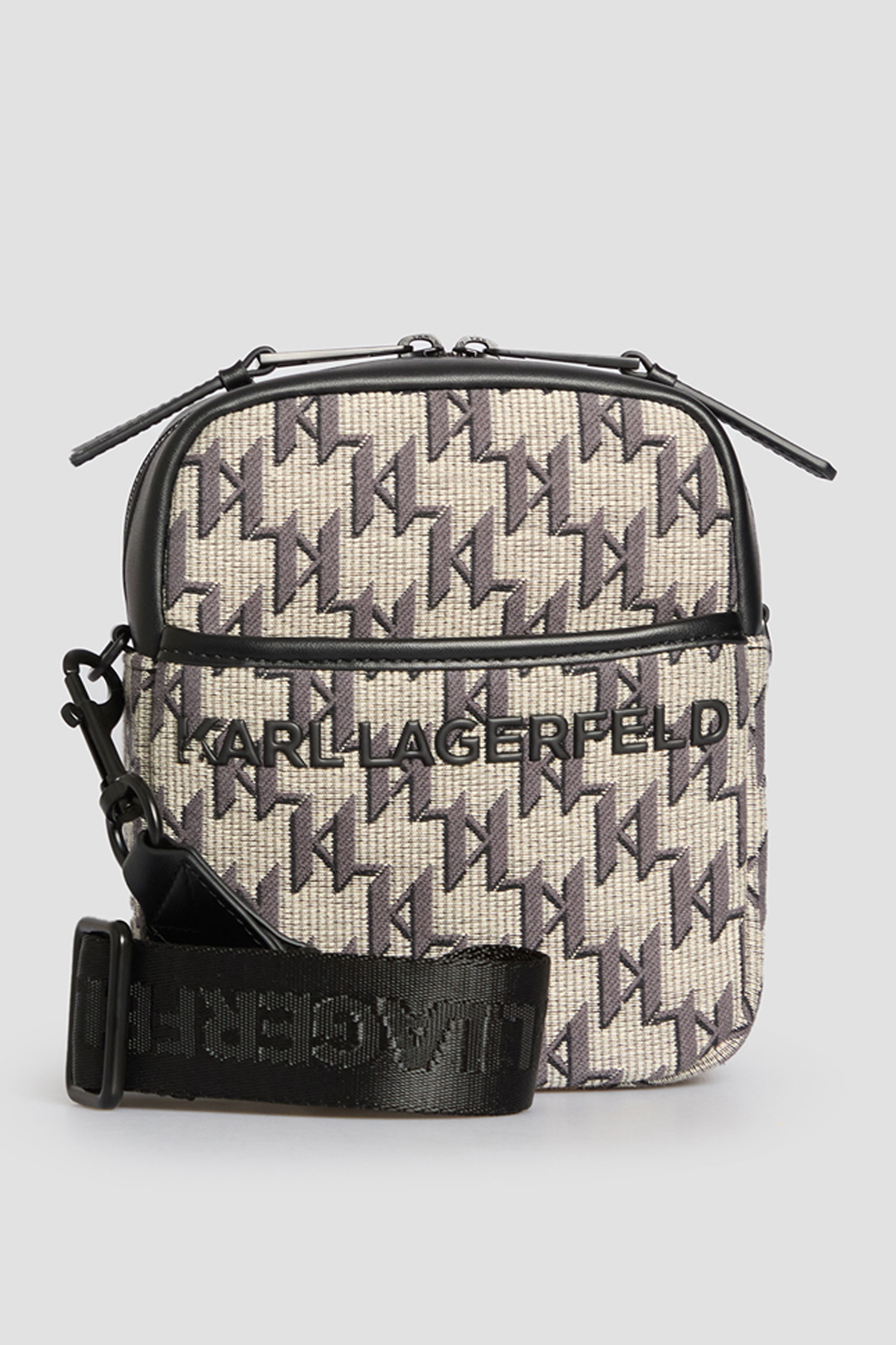 Чоловіча бежева сумка з візерунком Karl Lagerfeld A2M30234;900