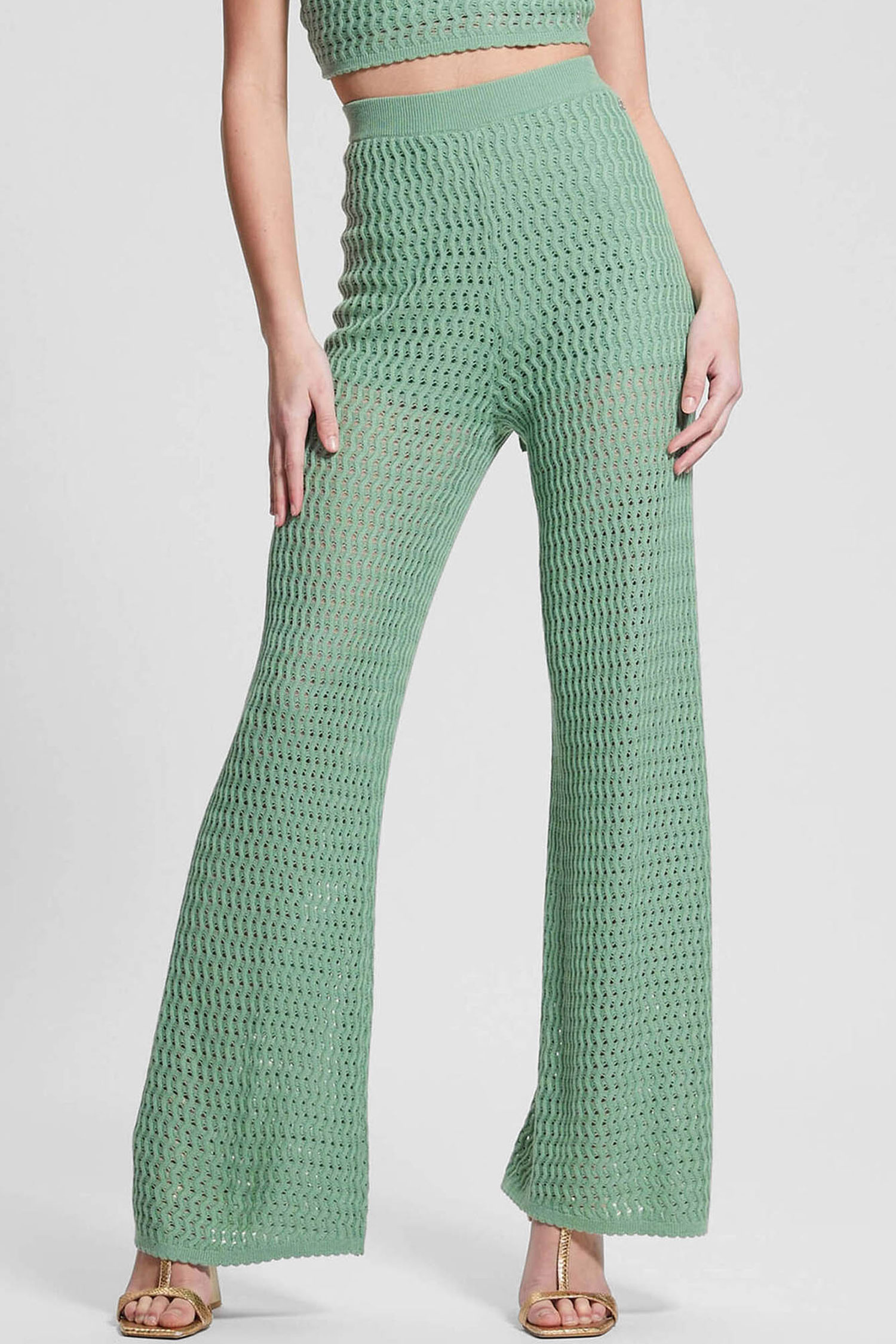 Женские зеленые брюки Guess W3GB01.Z2WK0;G8FF