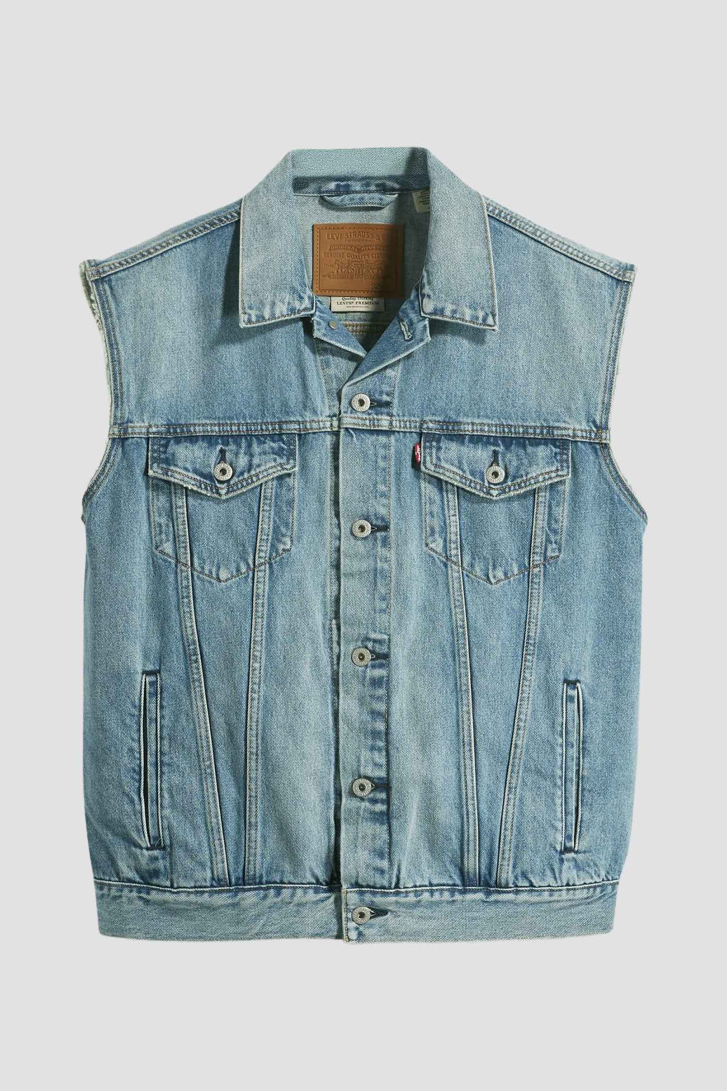 Чоловічий блакитний джинсовий жилет Levi’s® A5789;0000